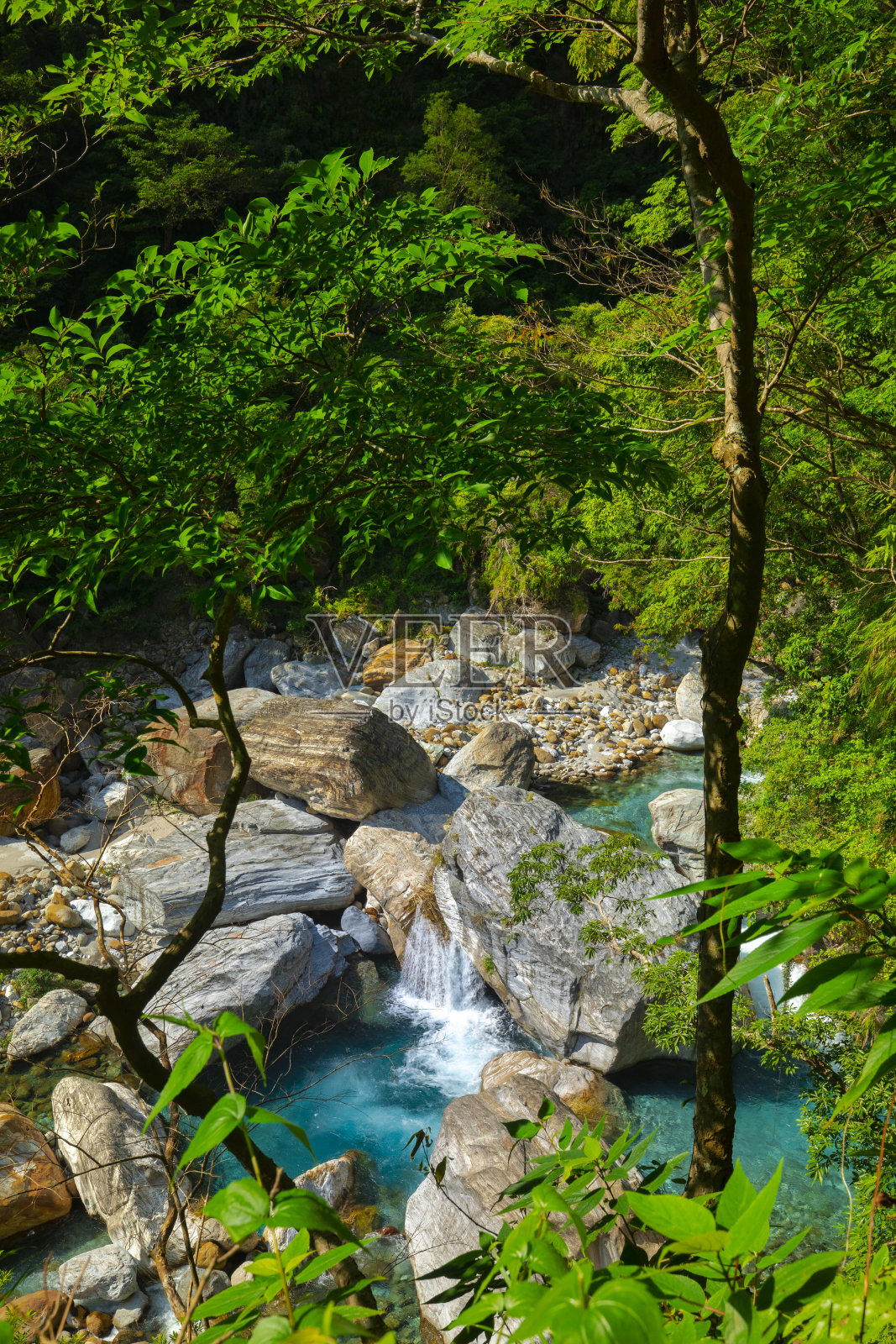台湾、花莲、太鲁阁、风景名胜区、沙卡浜溪、溪谷、溪照片摄影图片