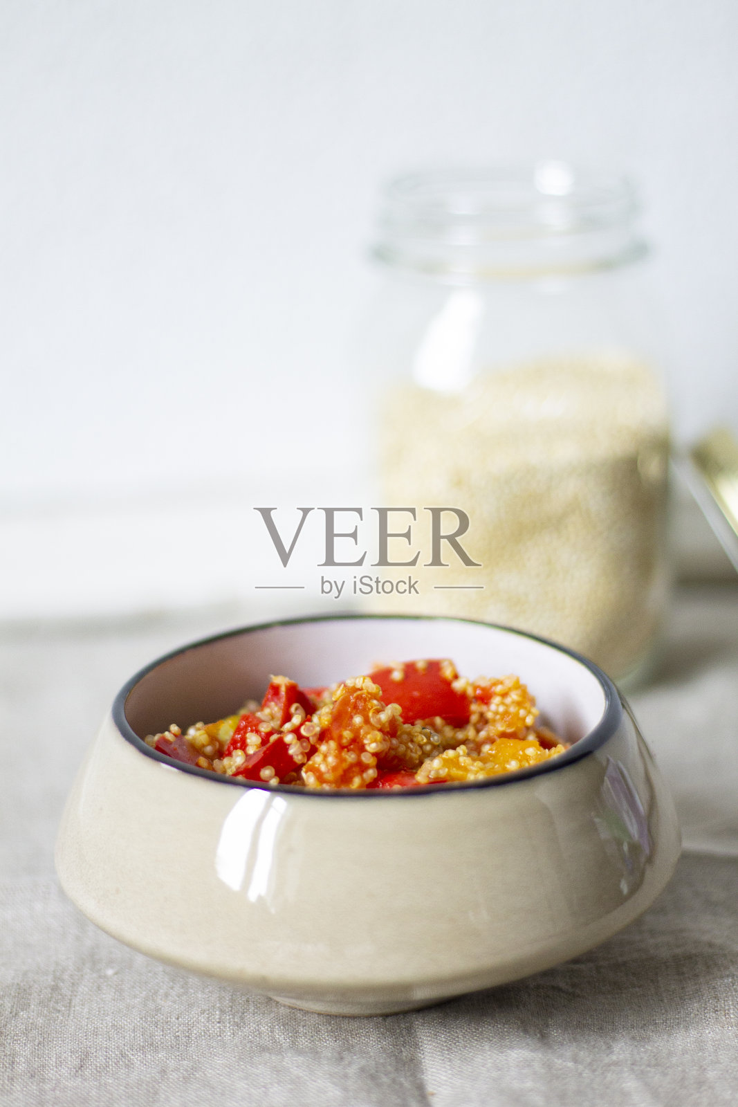 藜麦用蔬菜照片摄影图片