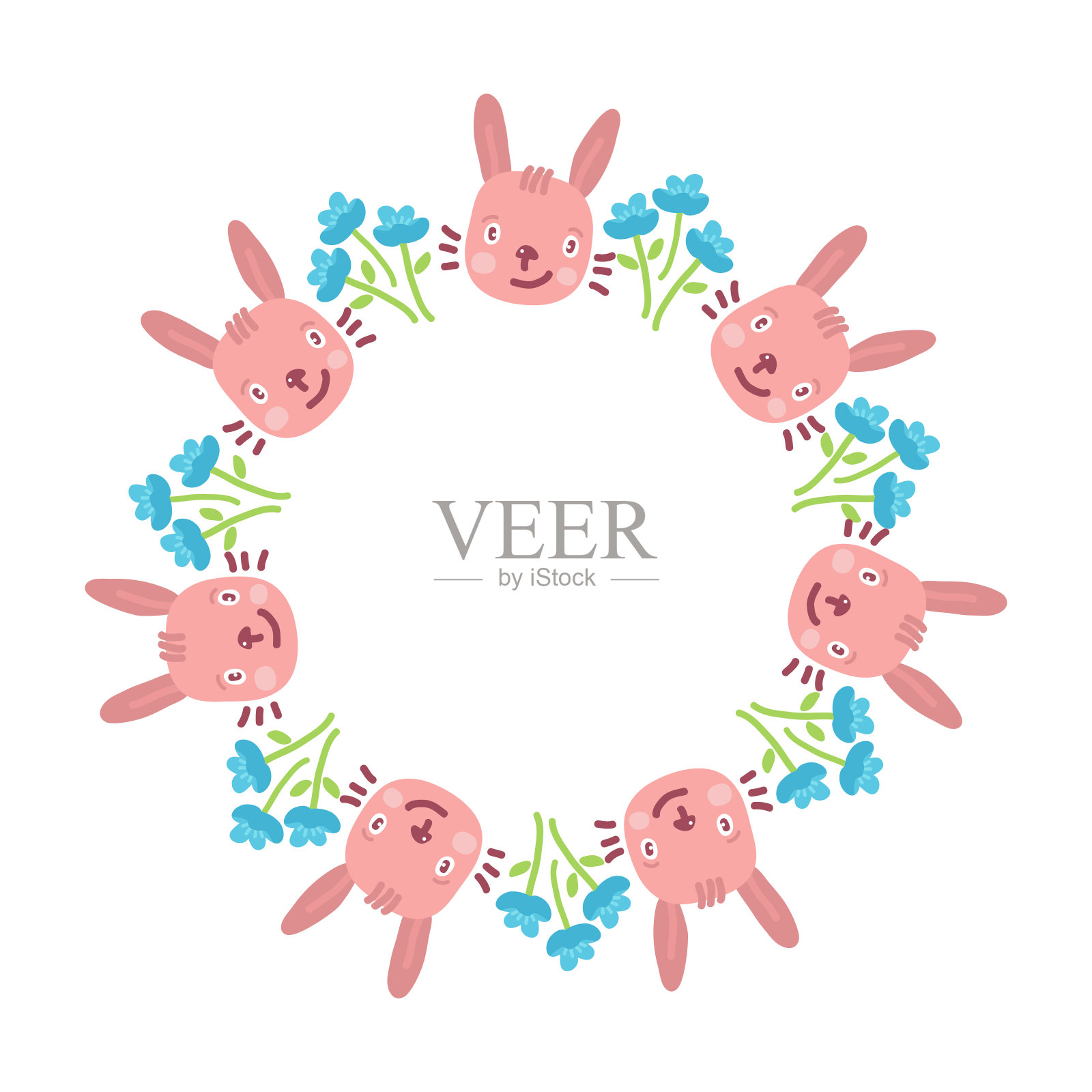 复活节border-04插画图片素材