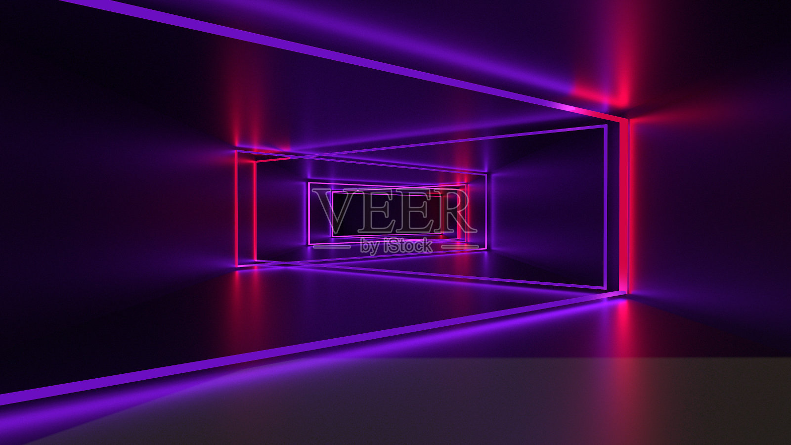 3d渲染,发光的线条,霓虹灯,抽象的迷幻背景,紫外线,鲜艳的颜色。霓虹灯发光灯复古网络三角形蓝紫色发光荧光灯摘要。照片摄影图片