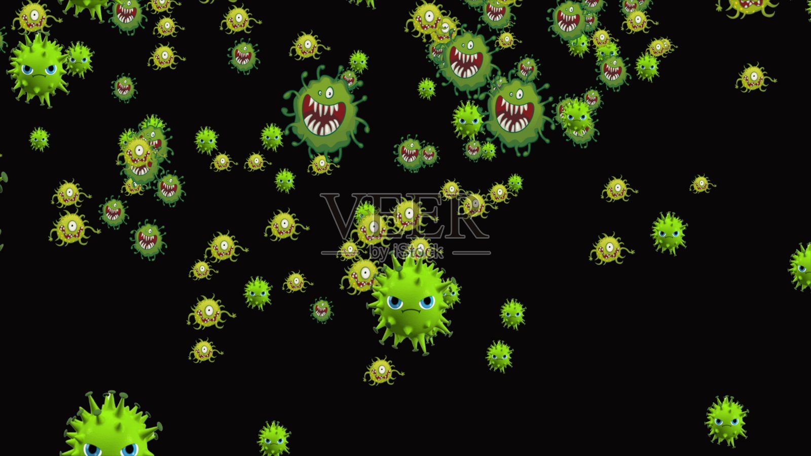 Covid-19感染病毒2019-ncov照片摄影图片