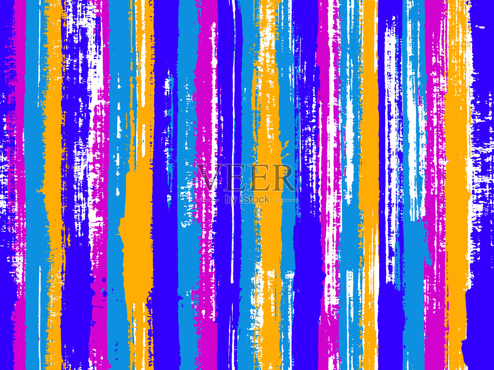 平行水粉画垂直线条无缝背景。插画图片素材