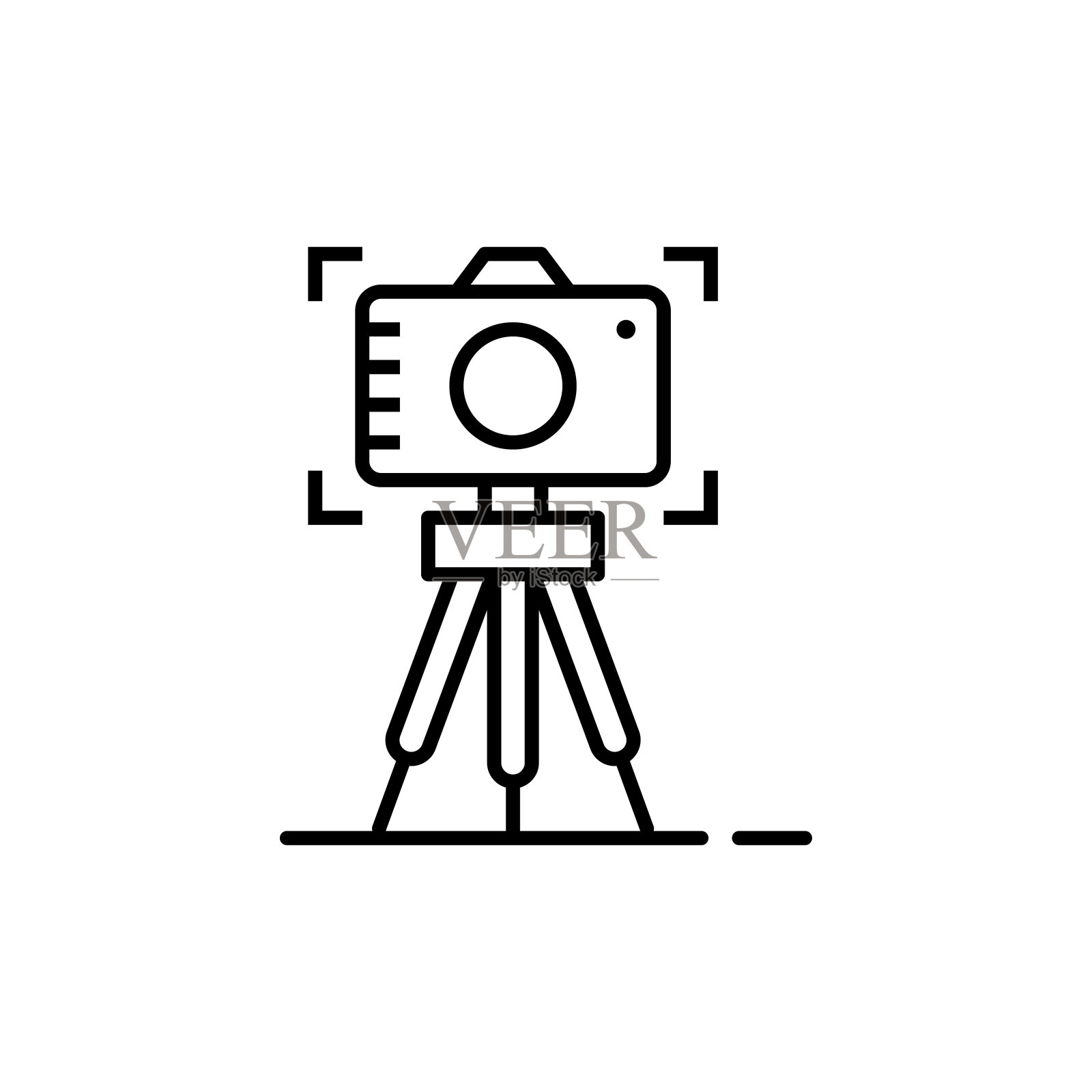 三脚架矢量插图。插画图片素材