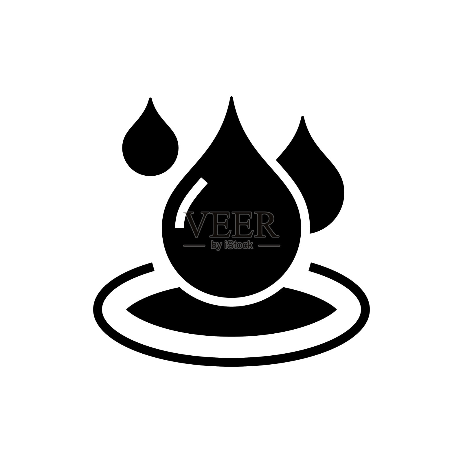 保存水矢量固体样式图标。设计元素图片