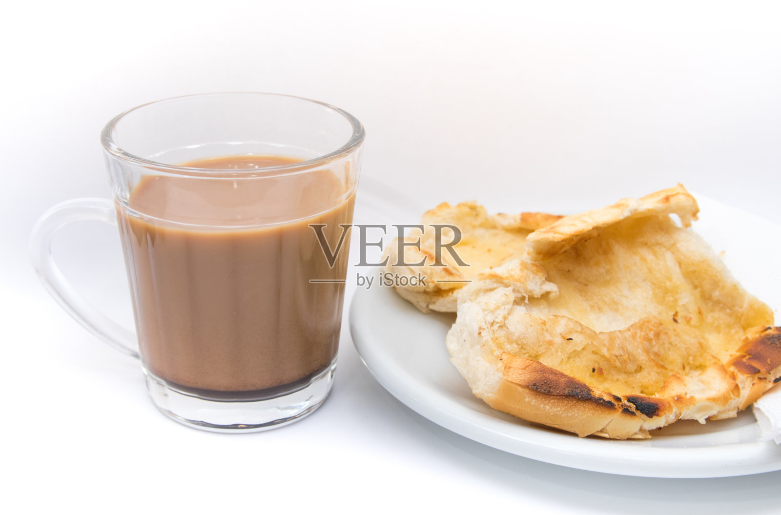 Pao na爱尔兰。受欢迎的巴西面包与融化的黄油照片摄影图片