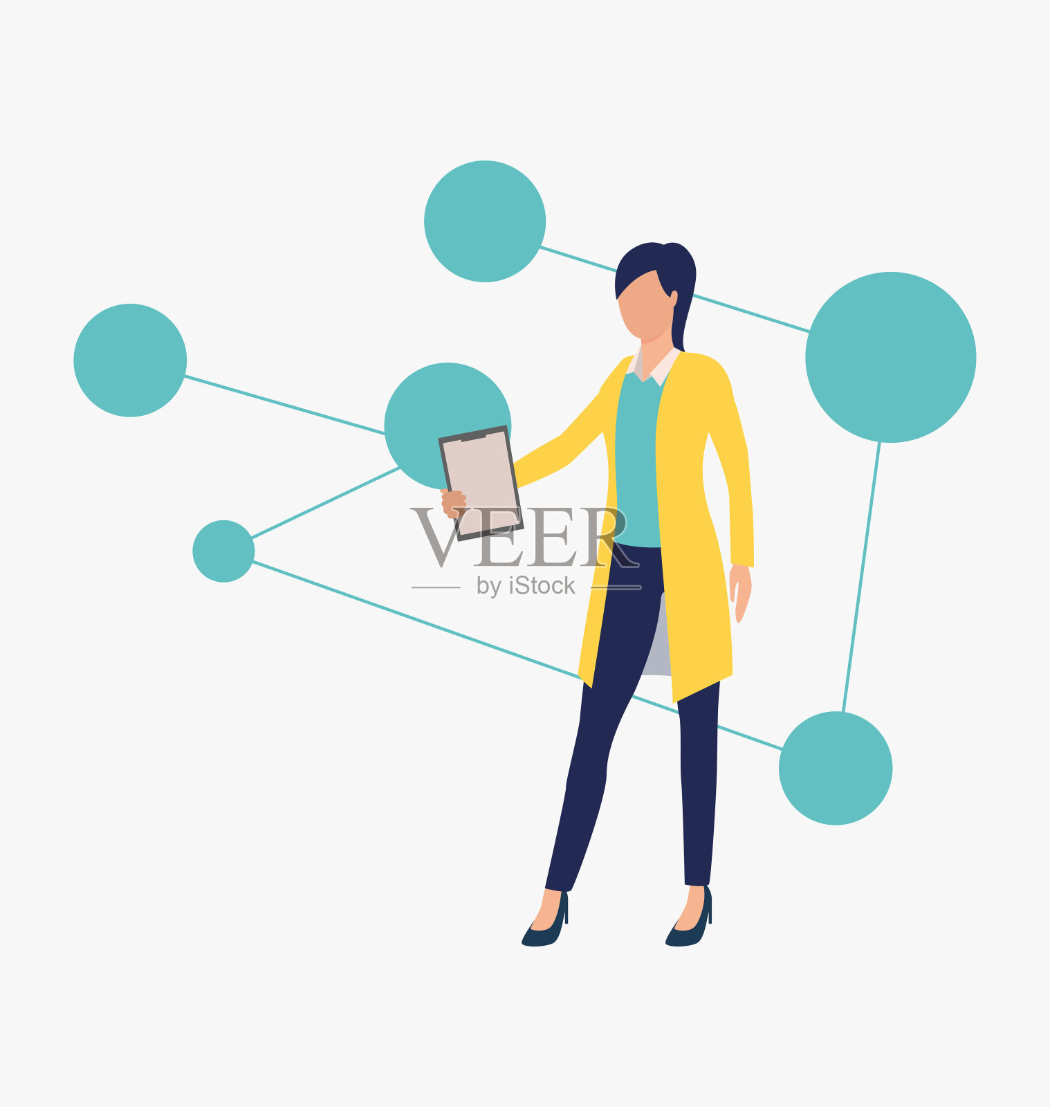 科学家做研究插画图片素材