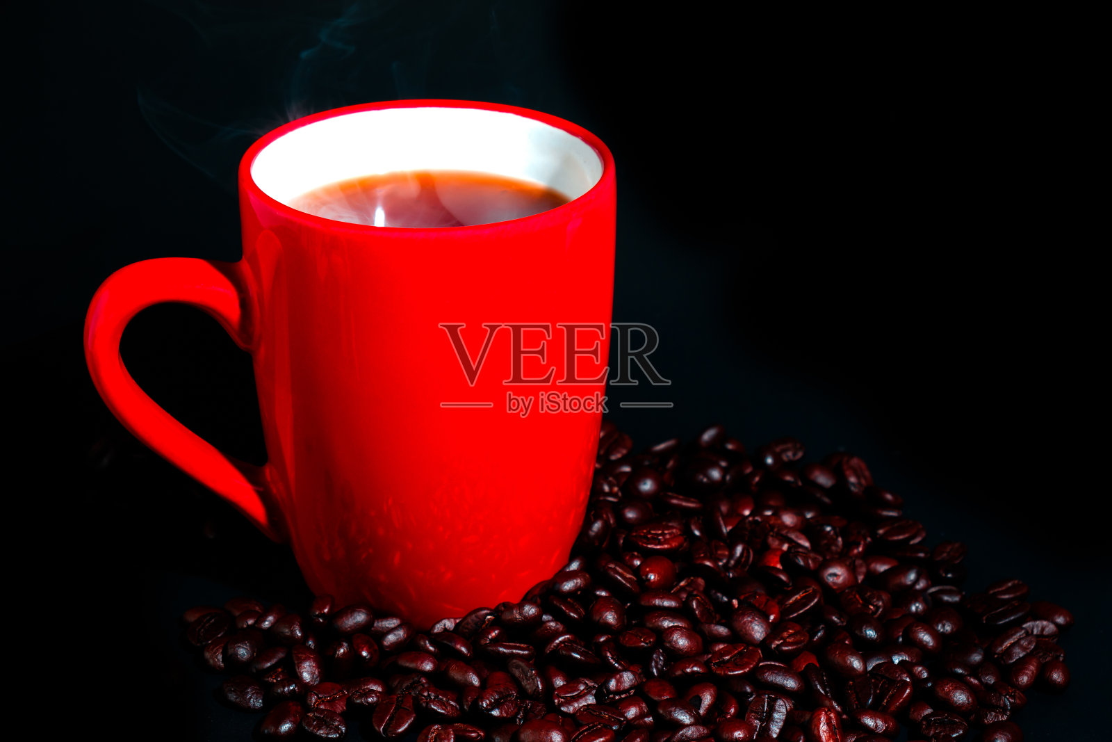 早上喝的热咖啡照片摄影图片