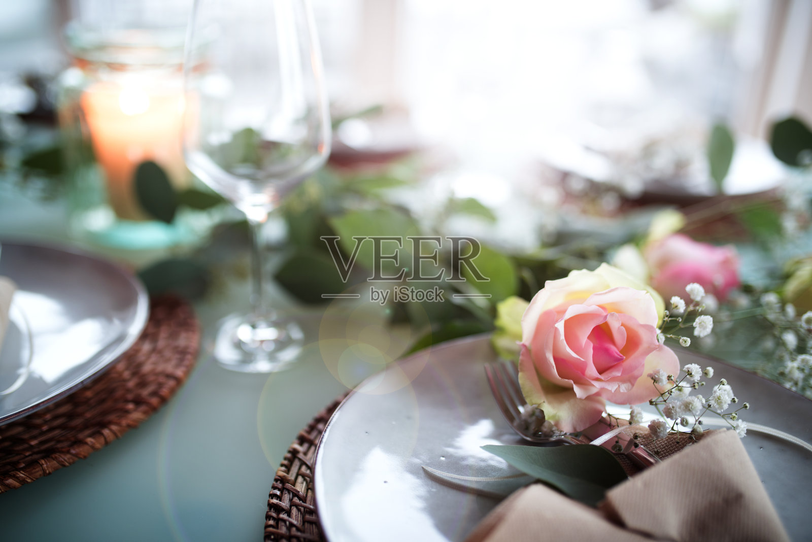 婚礼装饰表照片摄影图片