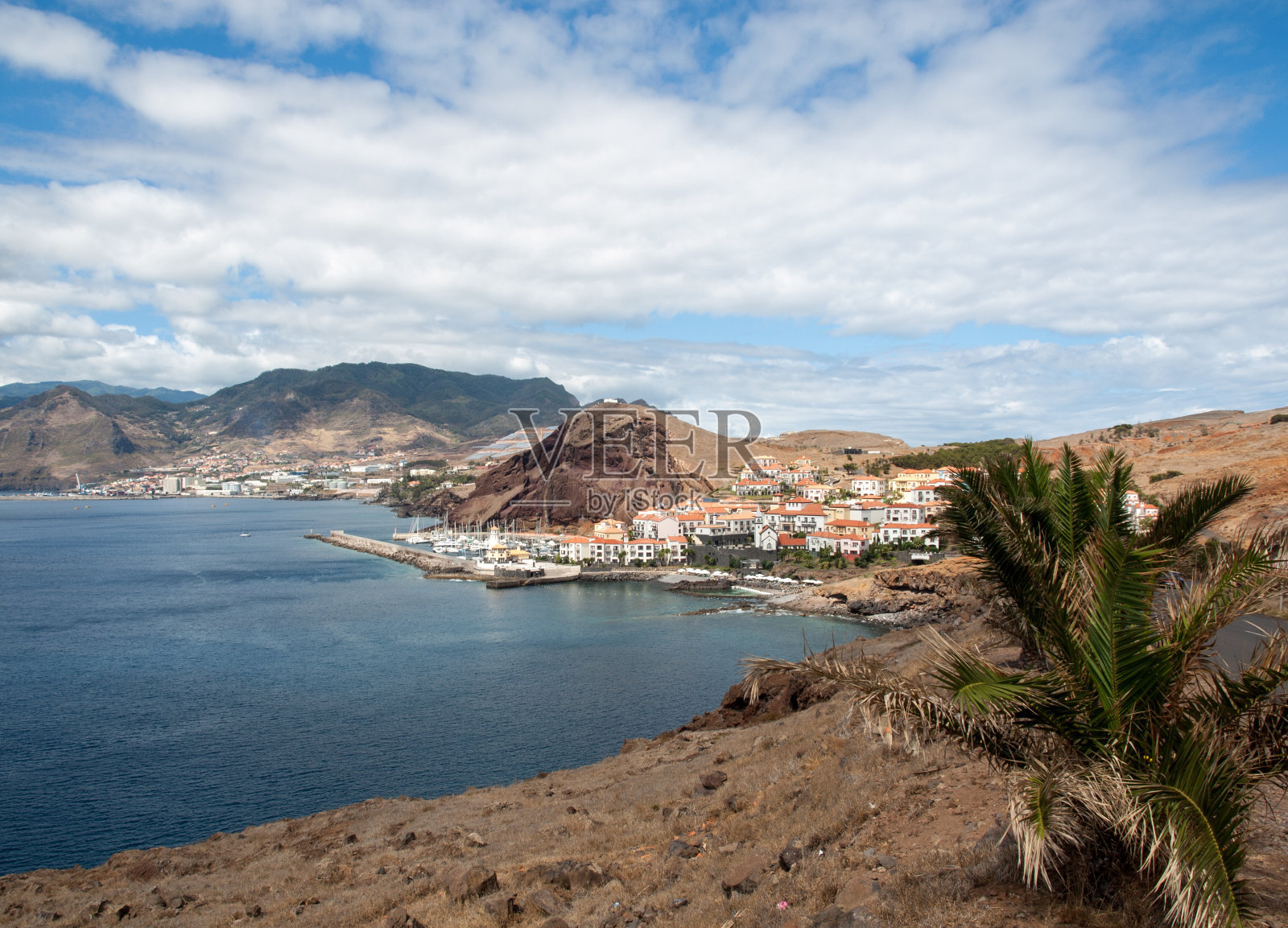 美丽的风景在蓬塔圣洛伦索,马德拉东部,葡萄牙照片摄影图片