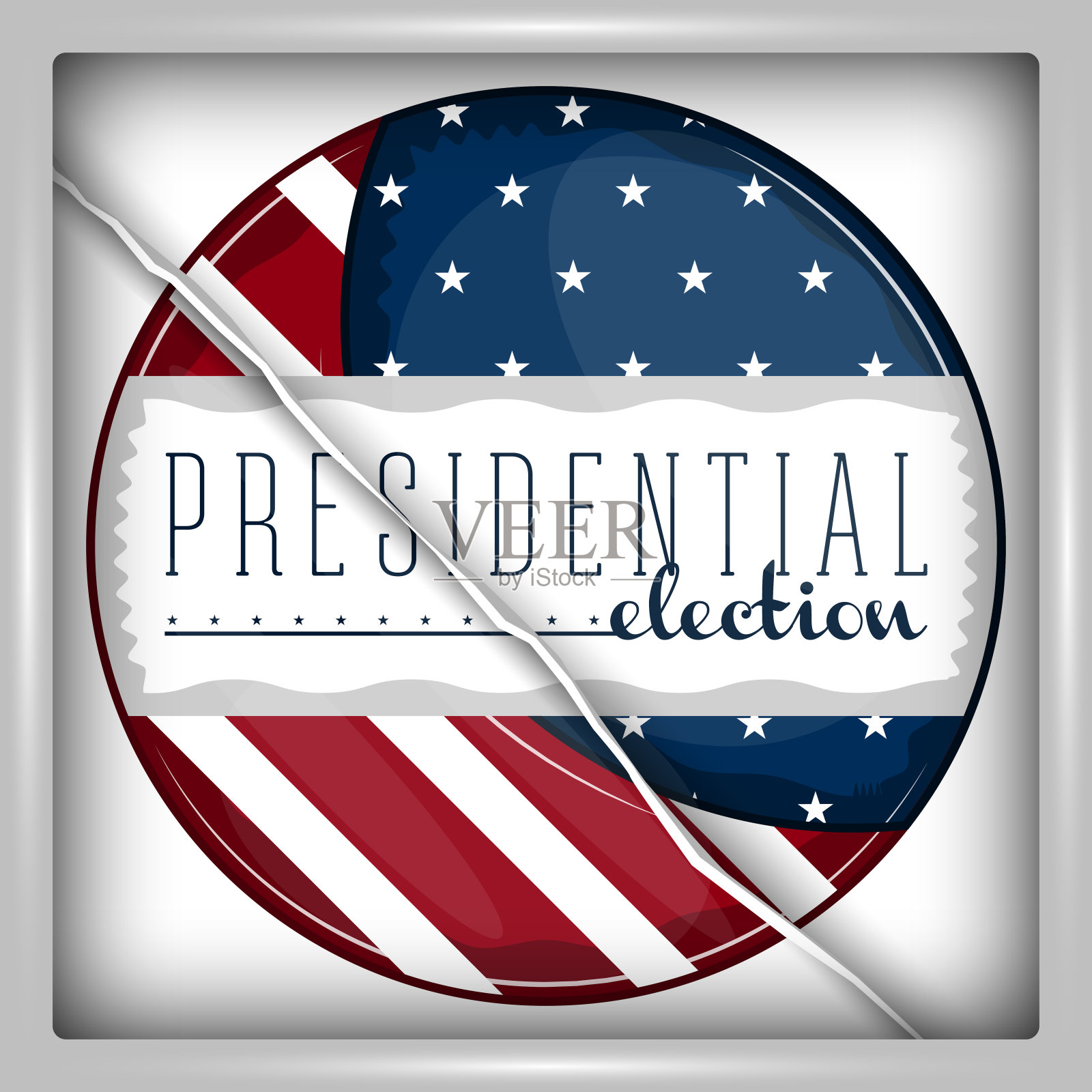 总统选举海报插画图片素材