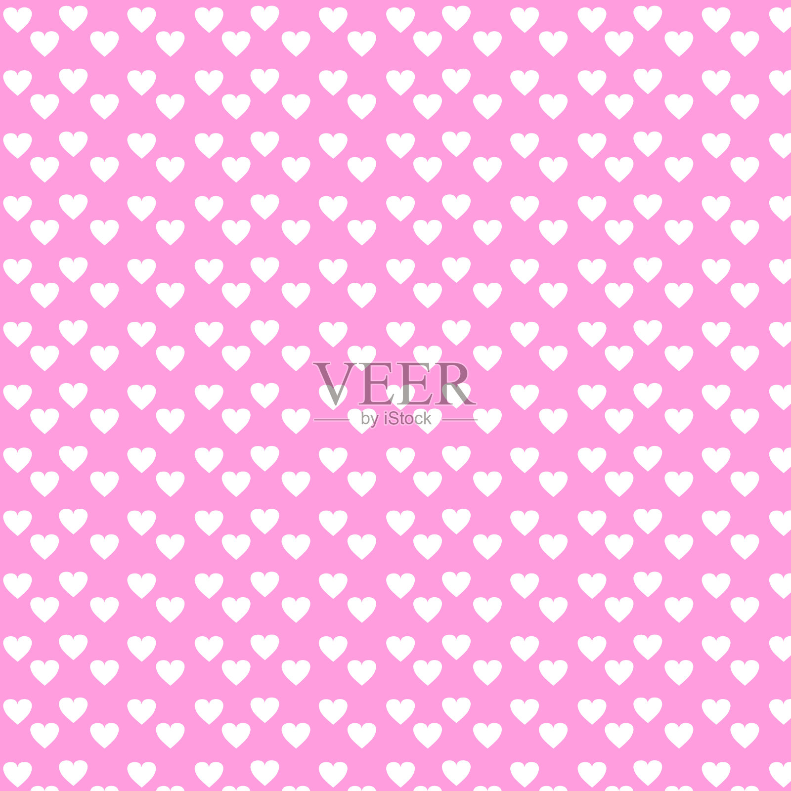 矢量背景与心。插画图片素材