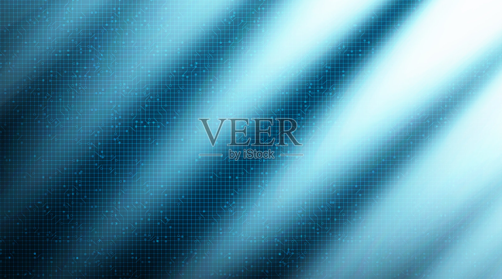 蓝光微芯片的技术背景,高科技数字和安全概念设计,自由空间的文本放入,矢量插图。插画图片素材