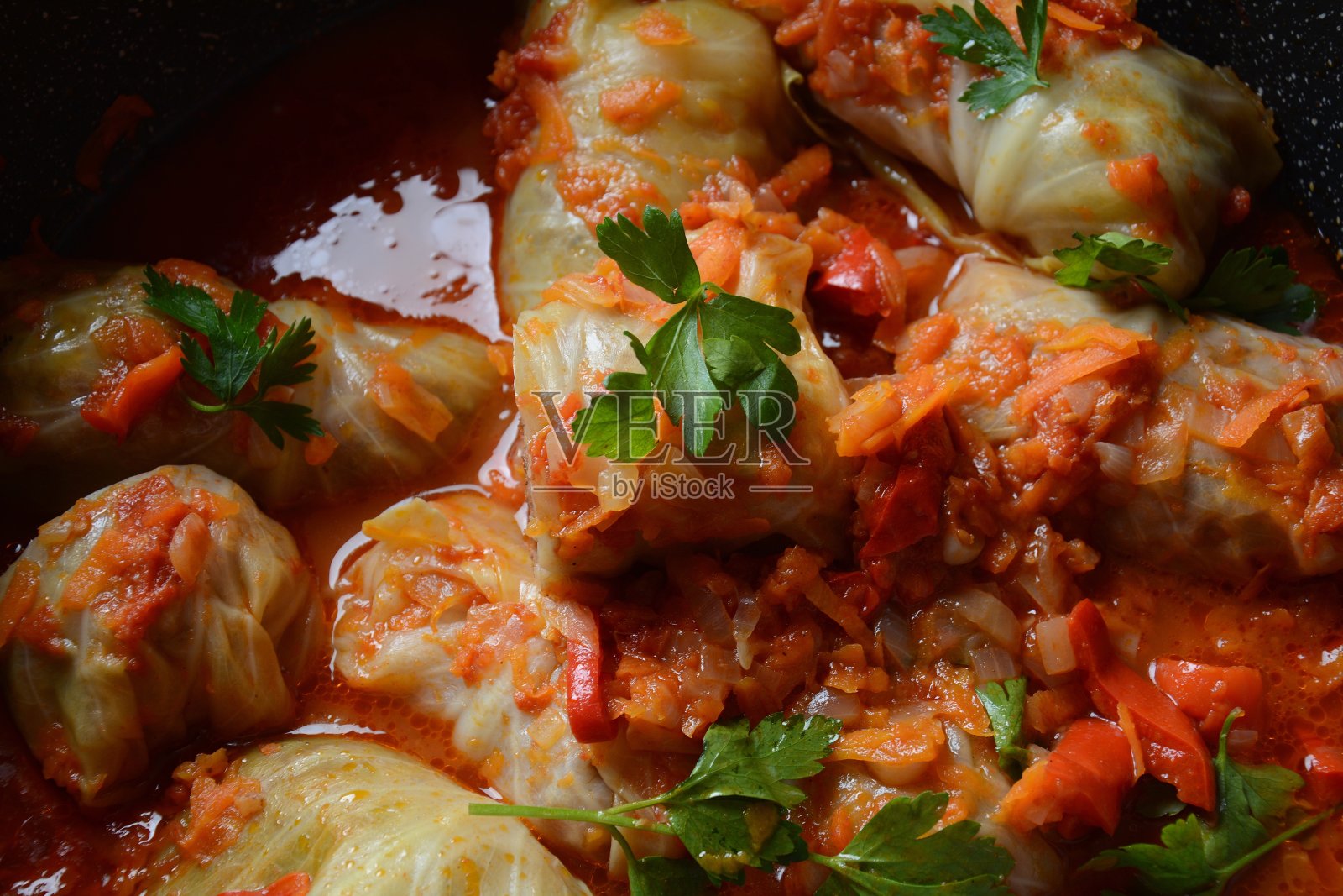 酿卷心菜卷照片摄影图片