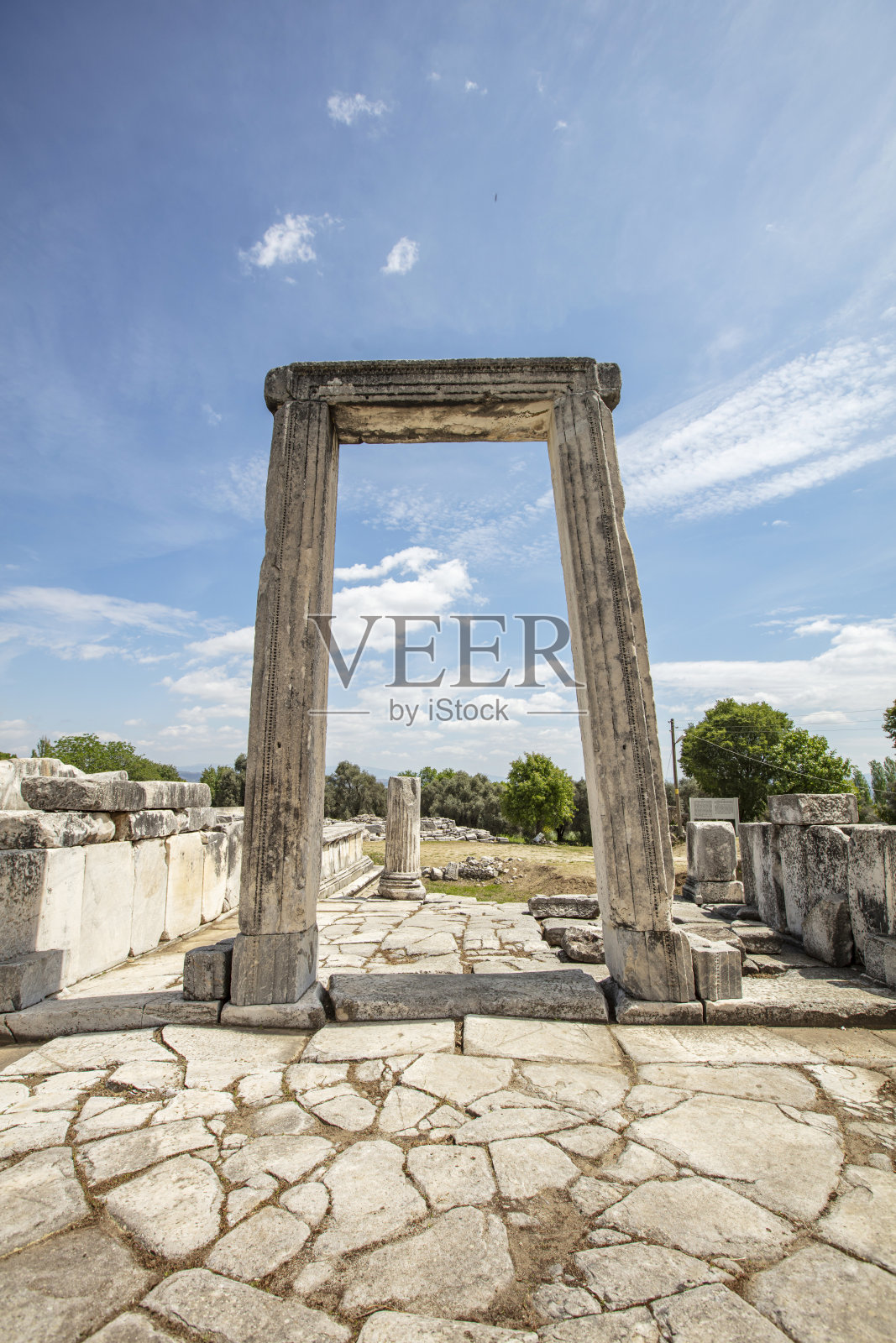 Lagina Hekate古董城位于Mugla Yatagan区Turgut镇的边界内照片摄影图片