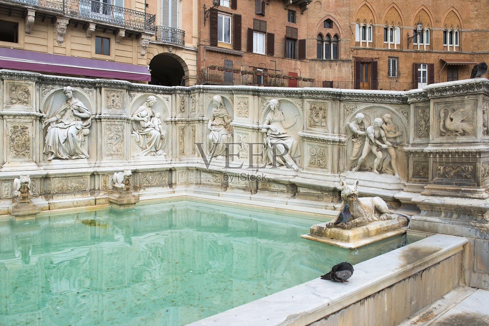 丰特盖亚,锡耶纳,托斯卡纳,意大利照片摄影图片