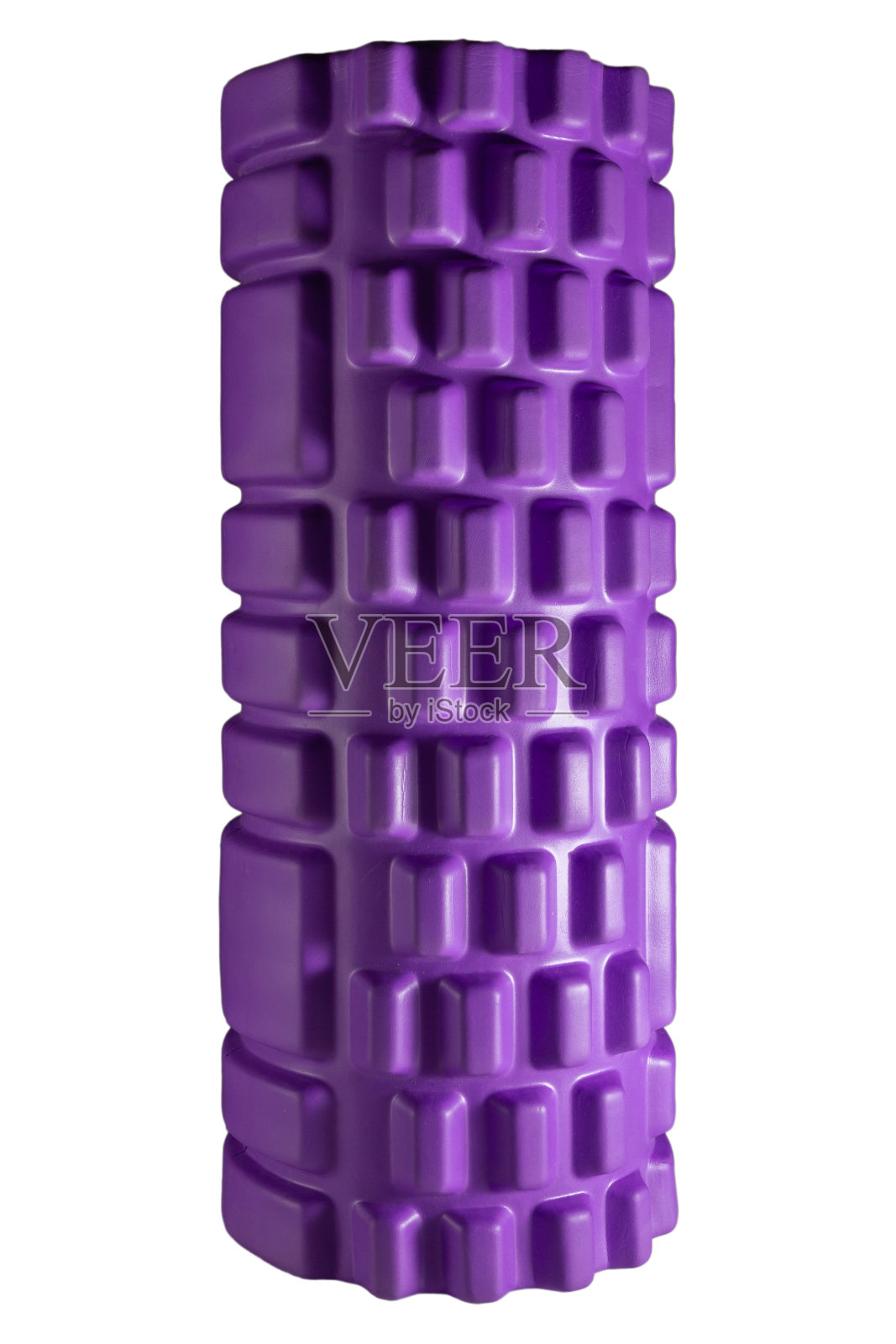 紫色纹理泡沫滚轮的身体按摩照片摄影图片