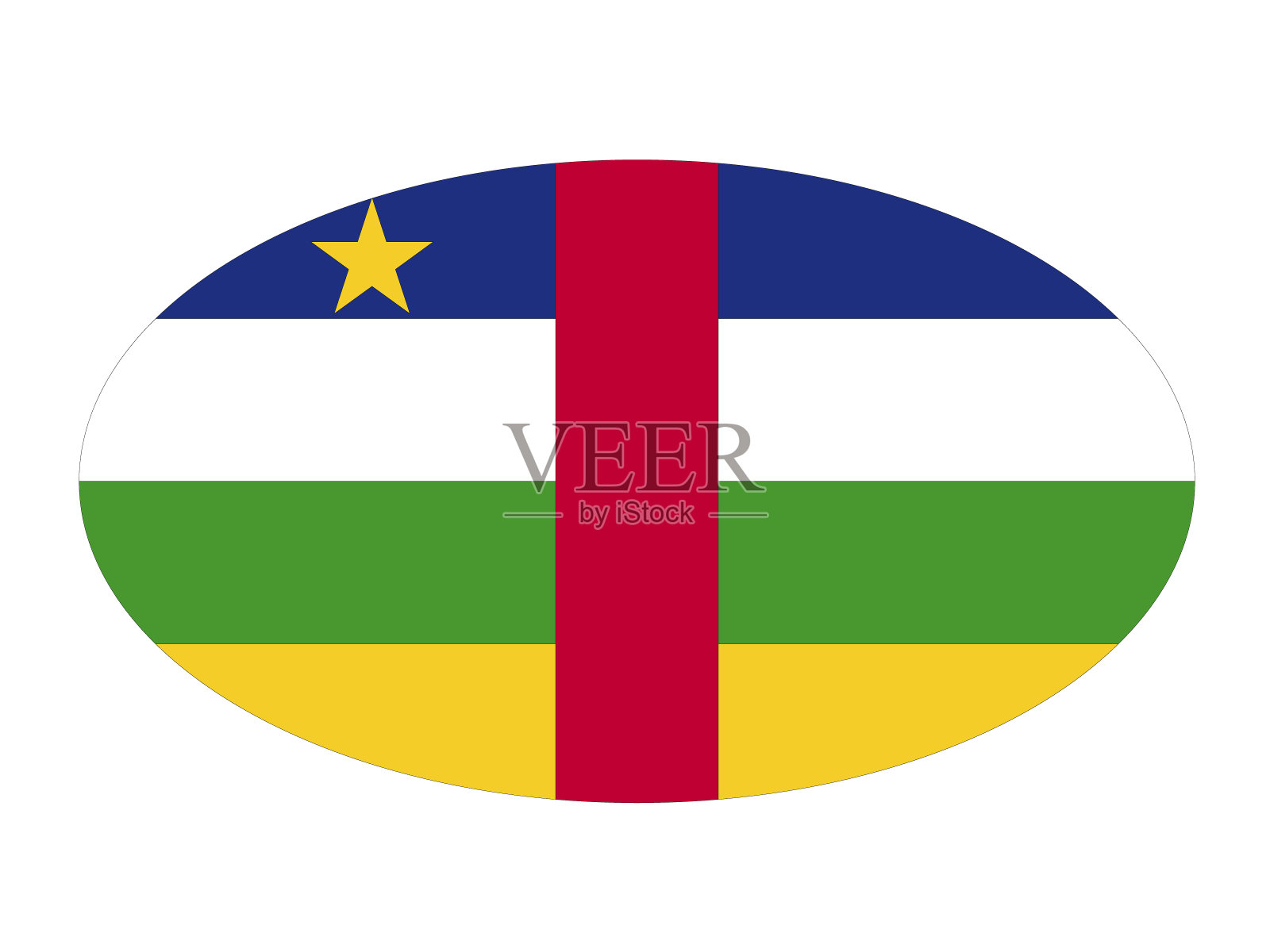 中非共和国旗插画图片素材
