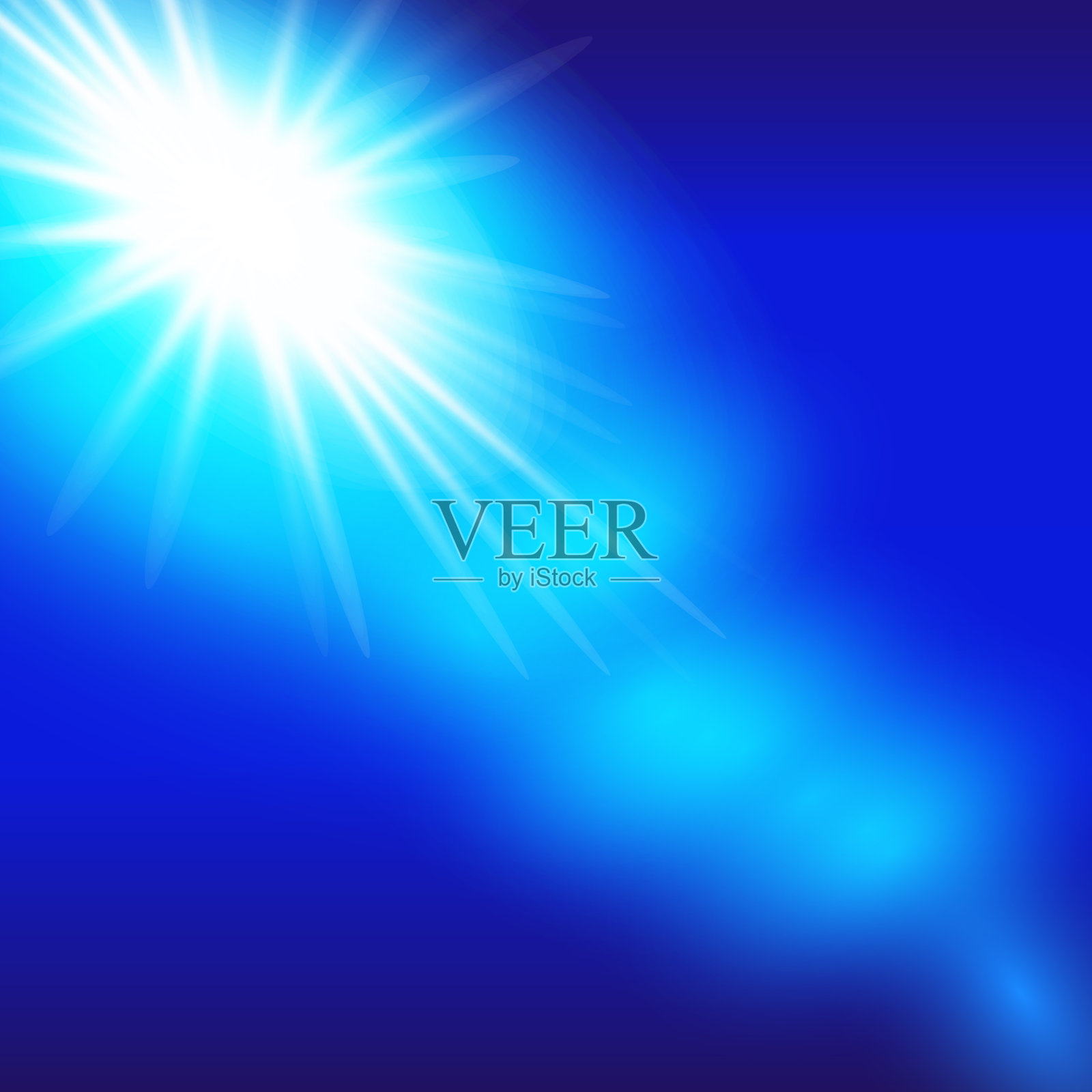 一组矢量霓虹灯效果插画图片素材