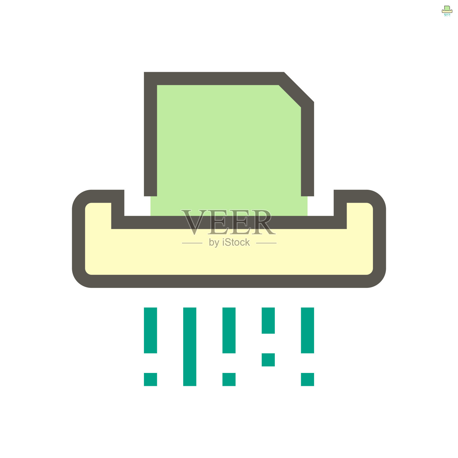 破坏文档矢量图标设计,48X48像素完美和可编辑的笔触。图标素材