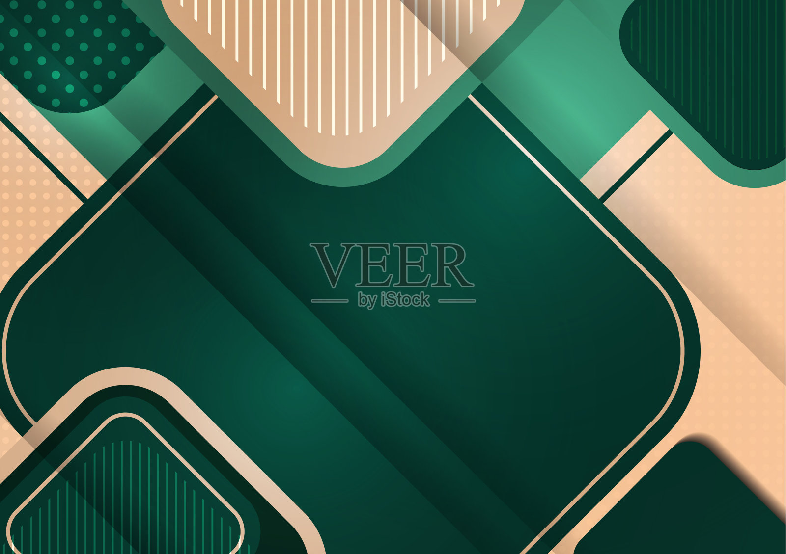 重叠的圆形方块形成了一个几何抽象的背景构成。墙纸,横幅,背景,卡片,插图,着陆页,封面,海报,传单的设计模板。插画图片素材