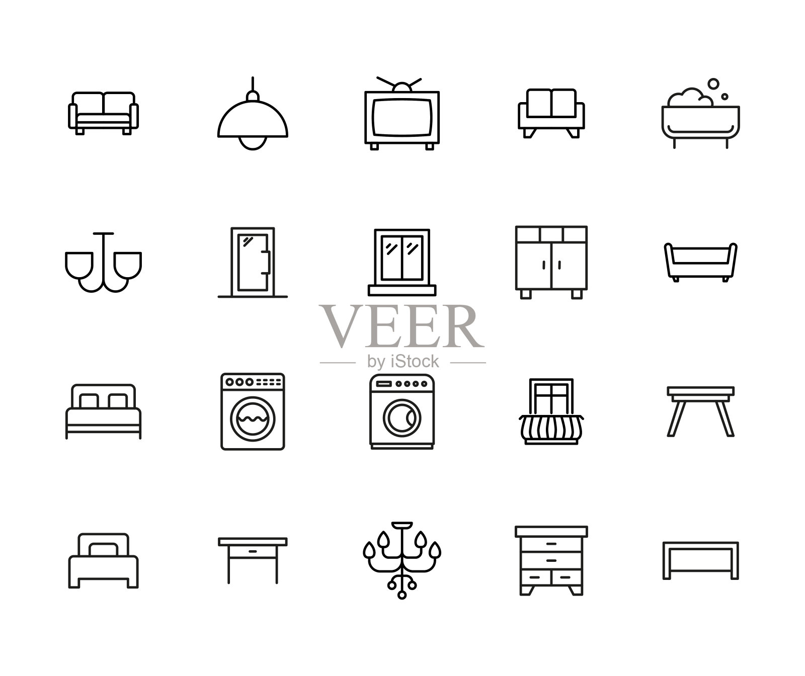 内线图标集。图标素材