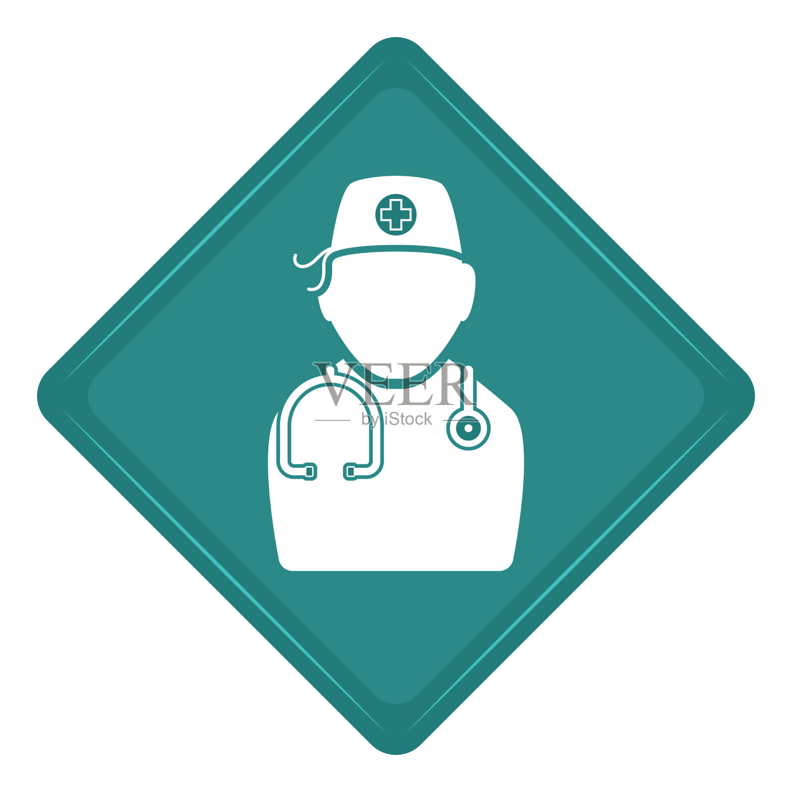 医生图标贴纸插画图片素材