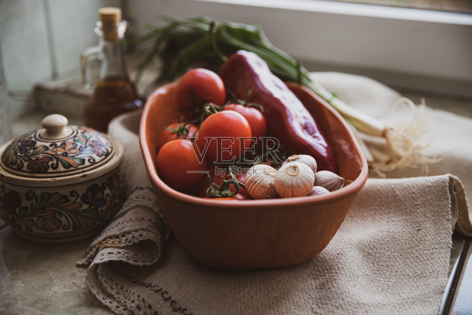 乡村蔬菜碗照片摄影图片