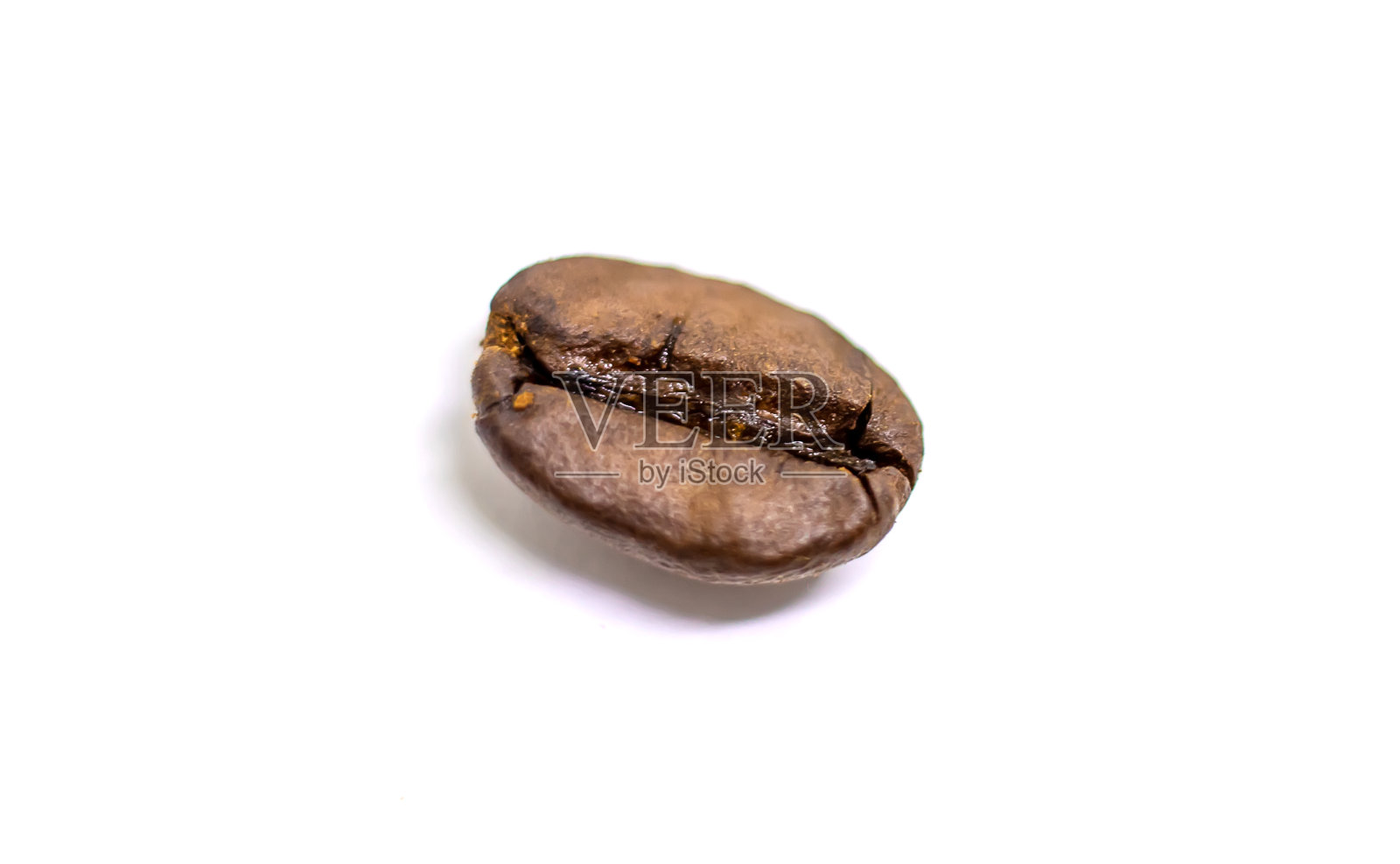 近距离烘焙咖啡豆。分离选择性的焦点。照片摄影图片