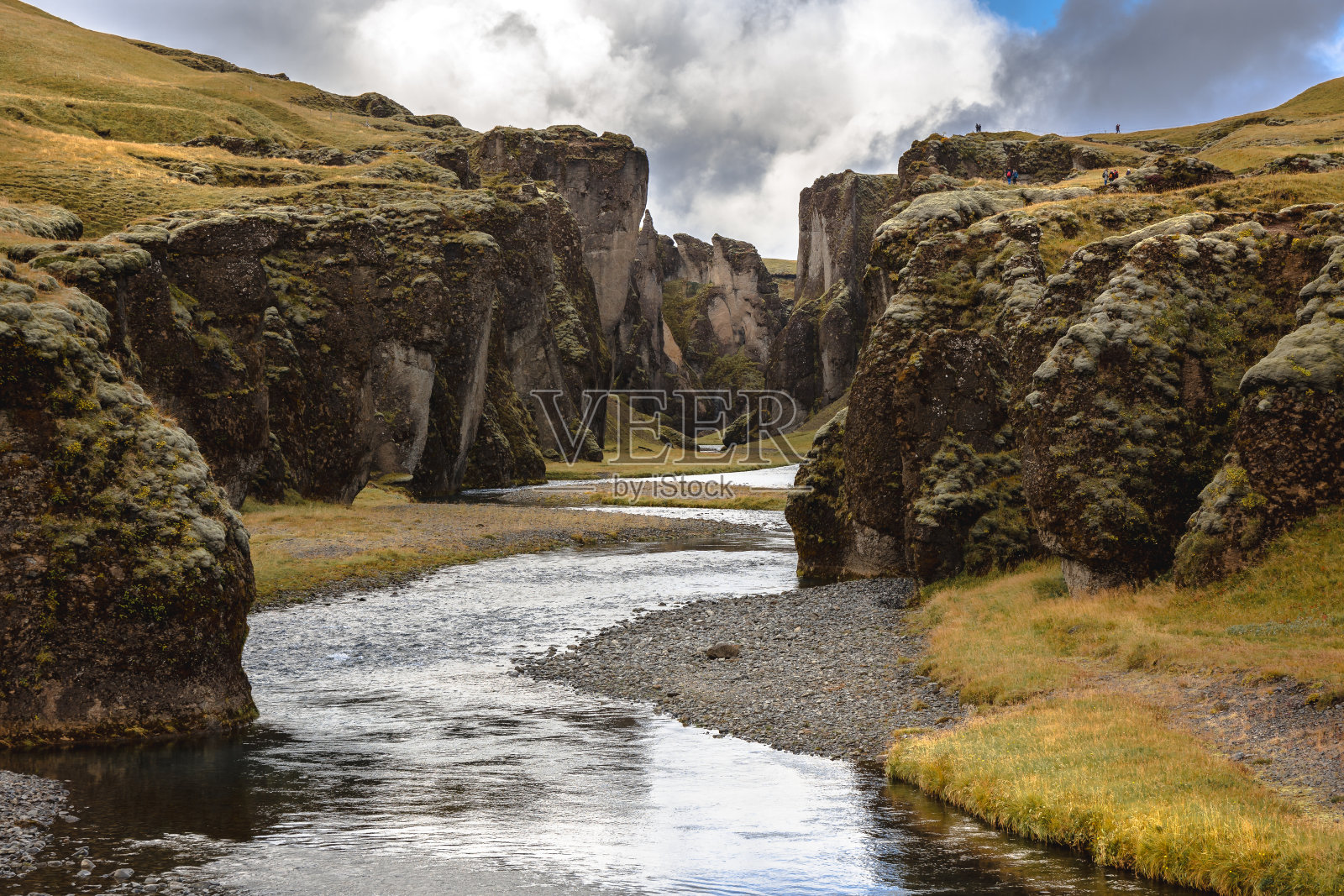 冰岛的Fjadrargljufur峡湾照片摄影图片