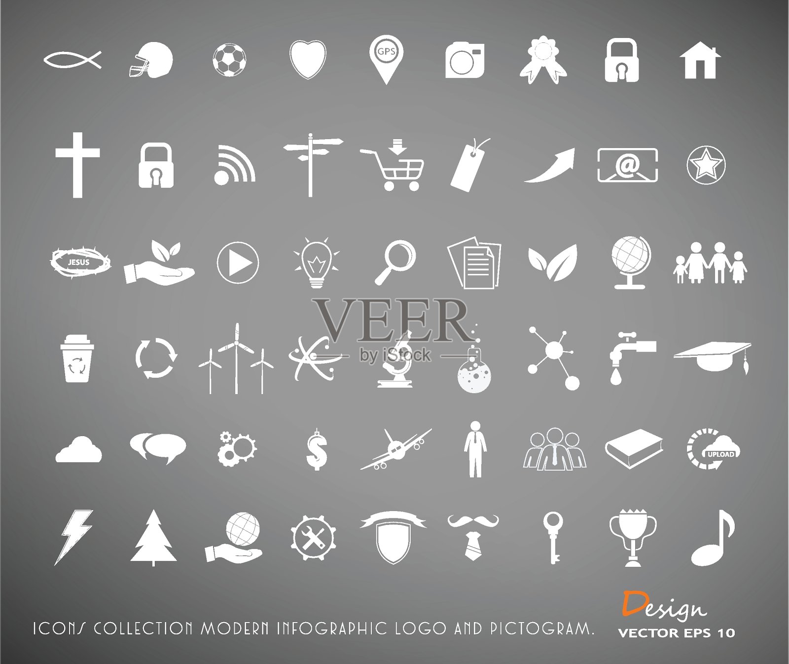 用于商业、金融和通信的Web图标图标素材