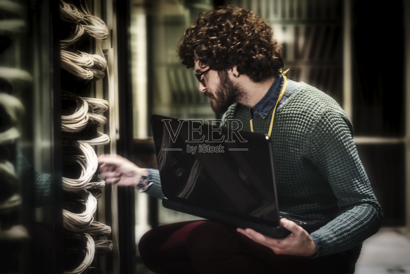 服务器机房照片摄影图片