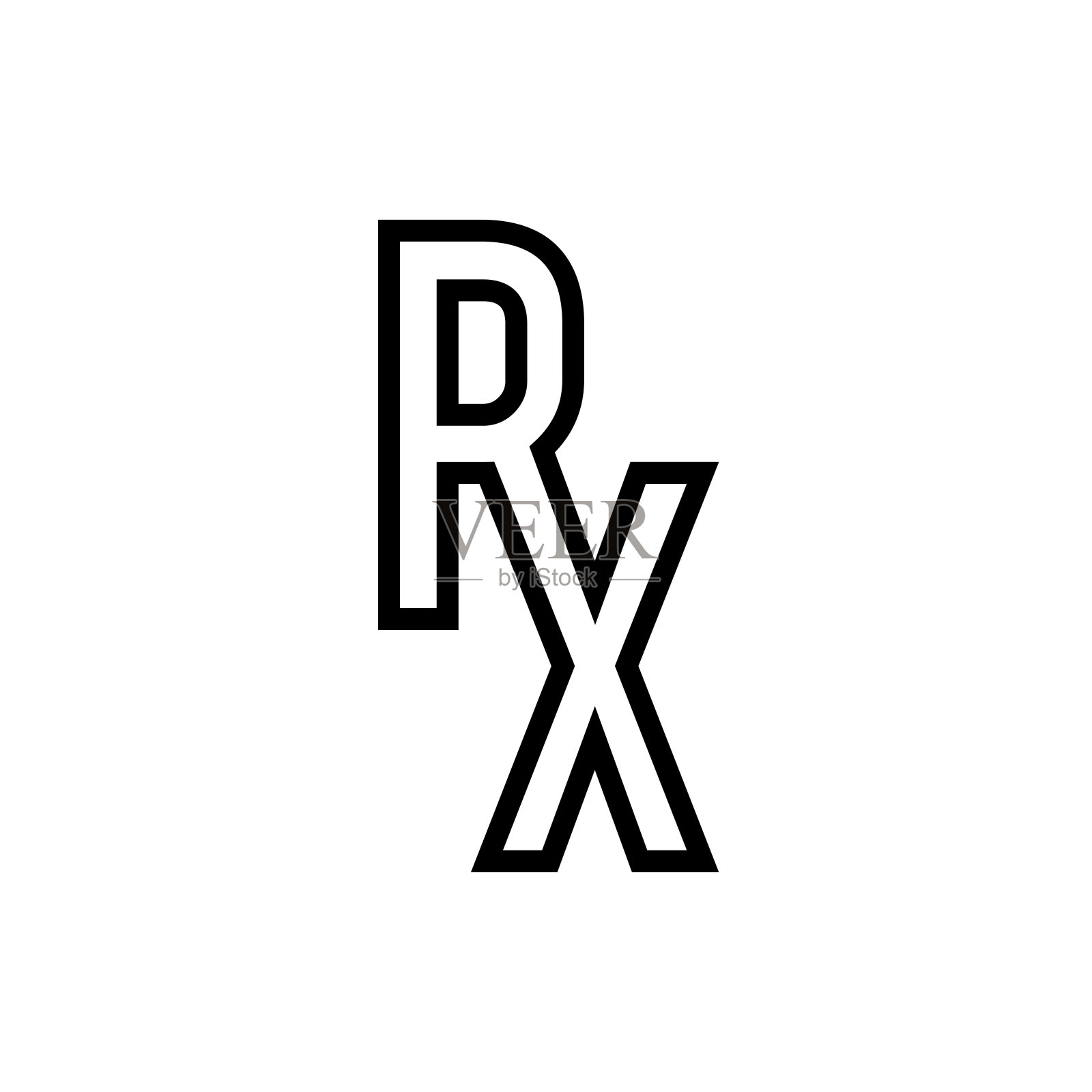 RX标识时尚插画图片素材