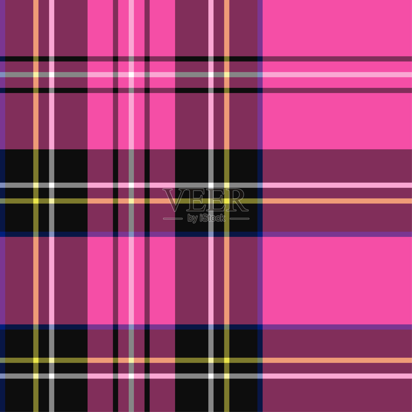 无缝矢量多色格子图案。格子图案的背景。经典时尚羊毛图案。适用于织物、纺织品、包装、覆盖等。插画图片素材