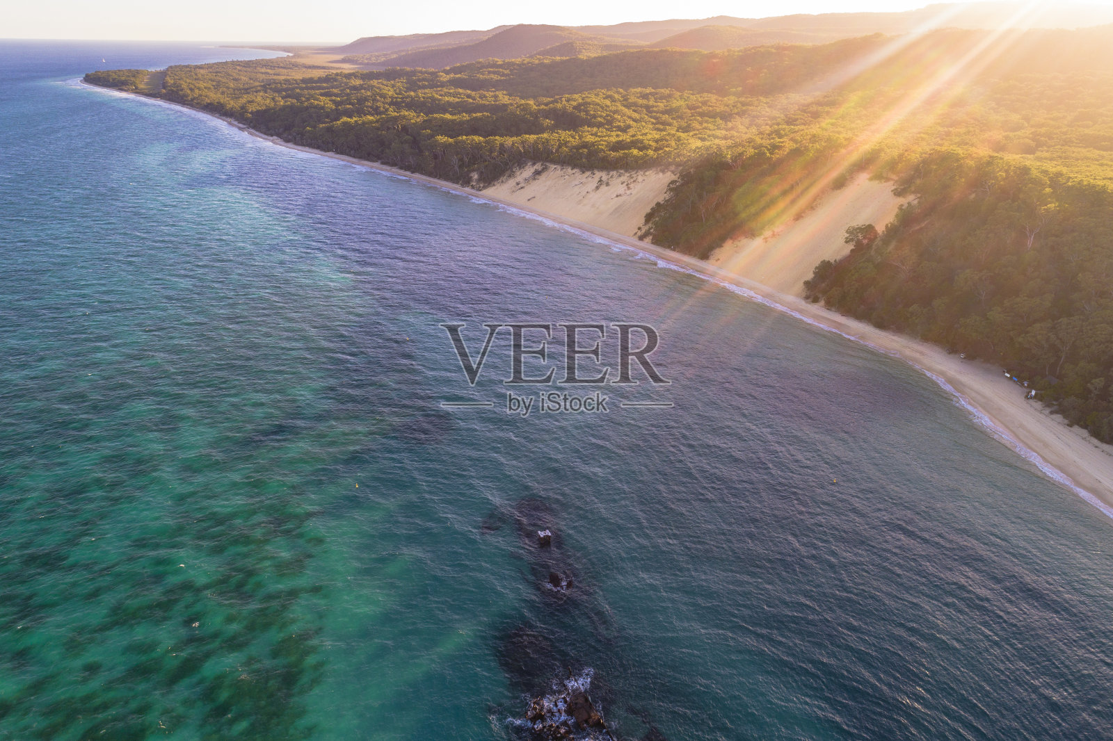 沉船,布里斯班澳大利亚航空照片摄影图片