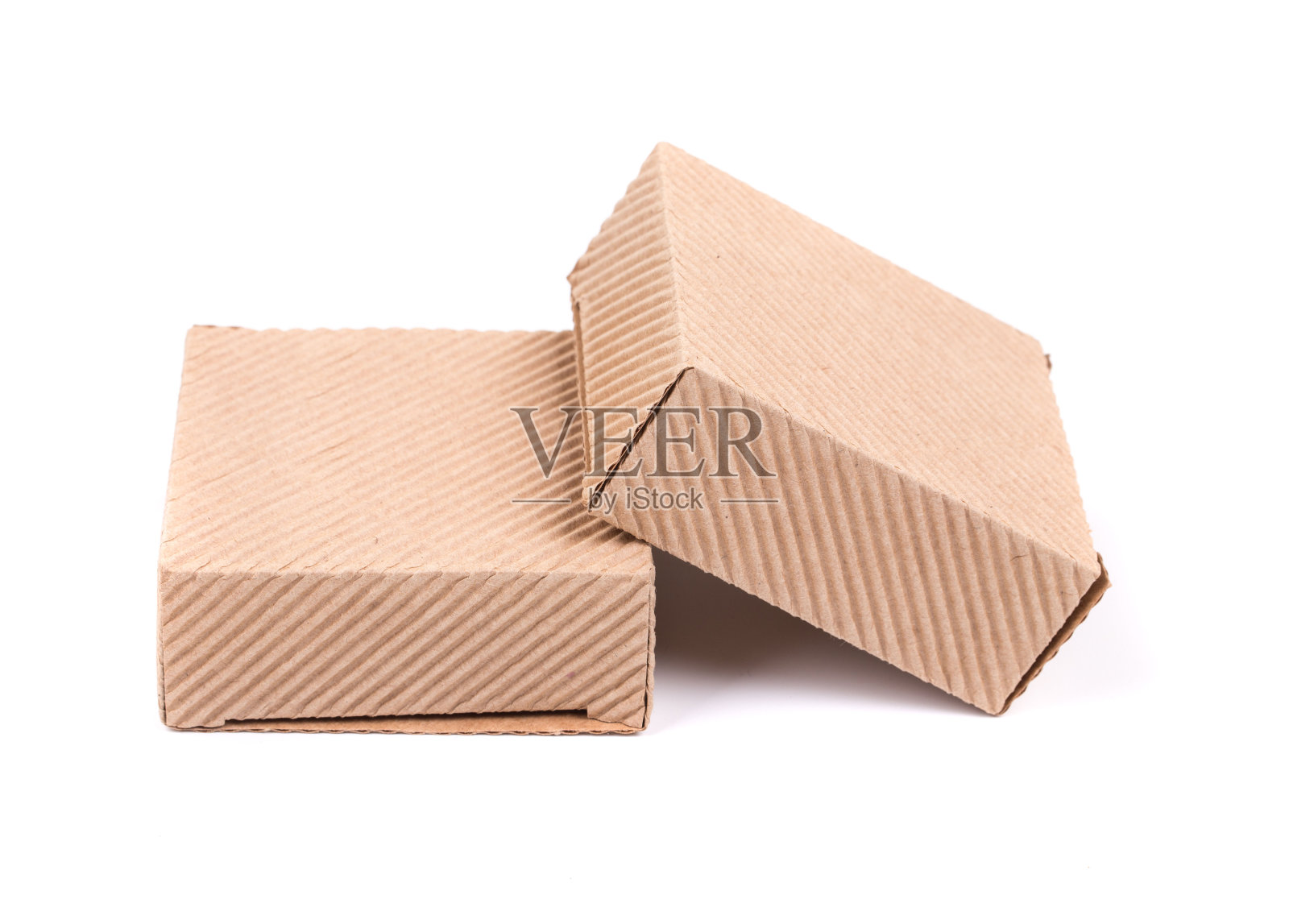 两个纸箱。照片摄影图片