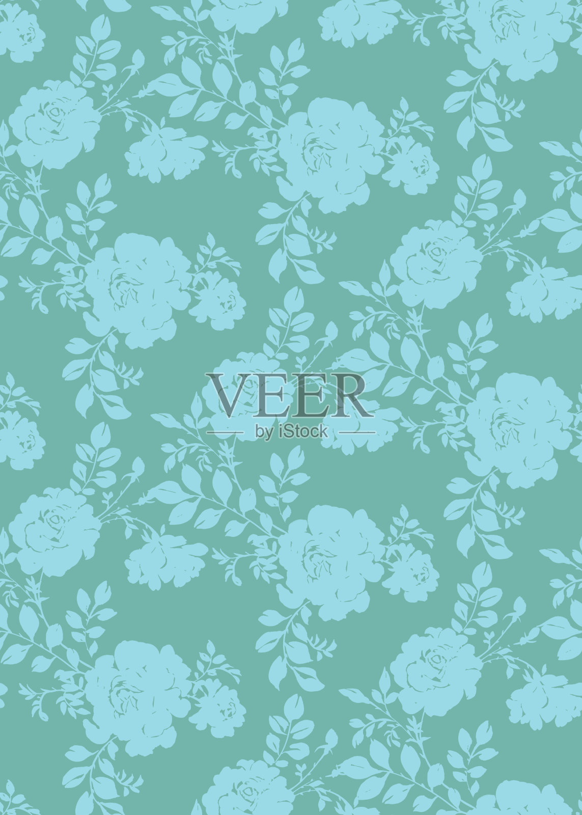 植物无缝模式插画图片素材