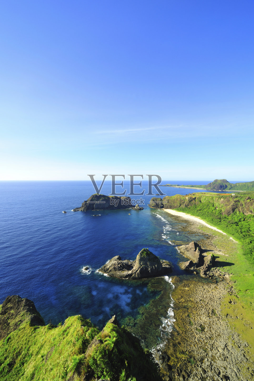 台湾绿岛的高角度拍摄照片摄影图片