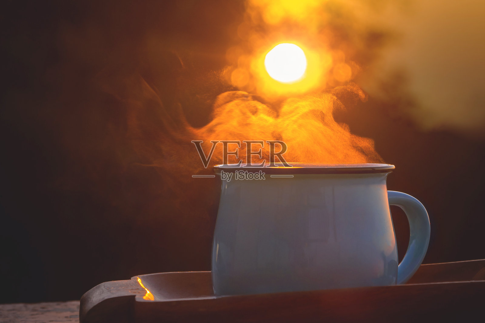 一杯咖啡。照片摄影图片