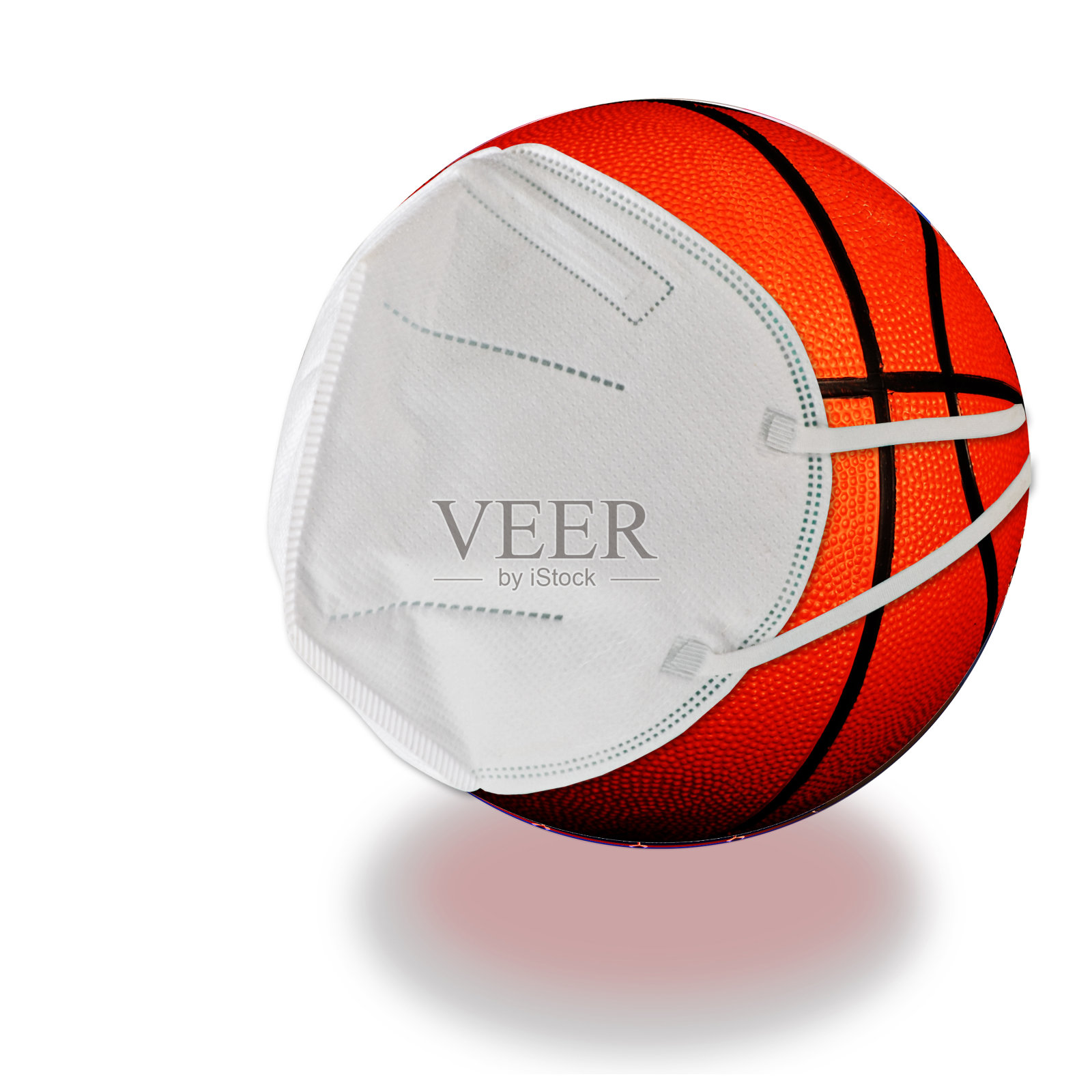 篮球被病毒取消了照片摄影图片