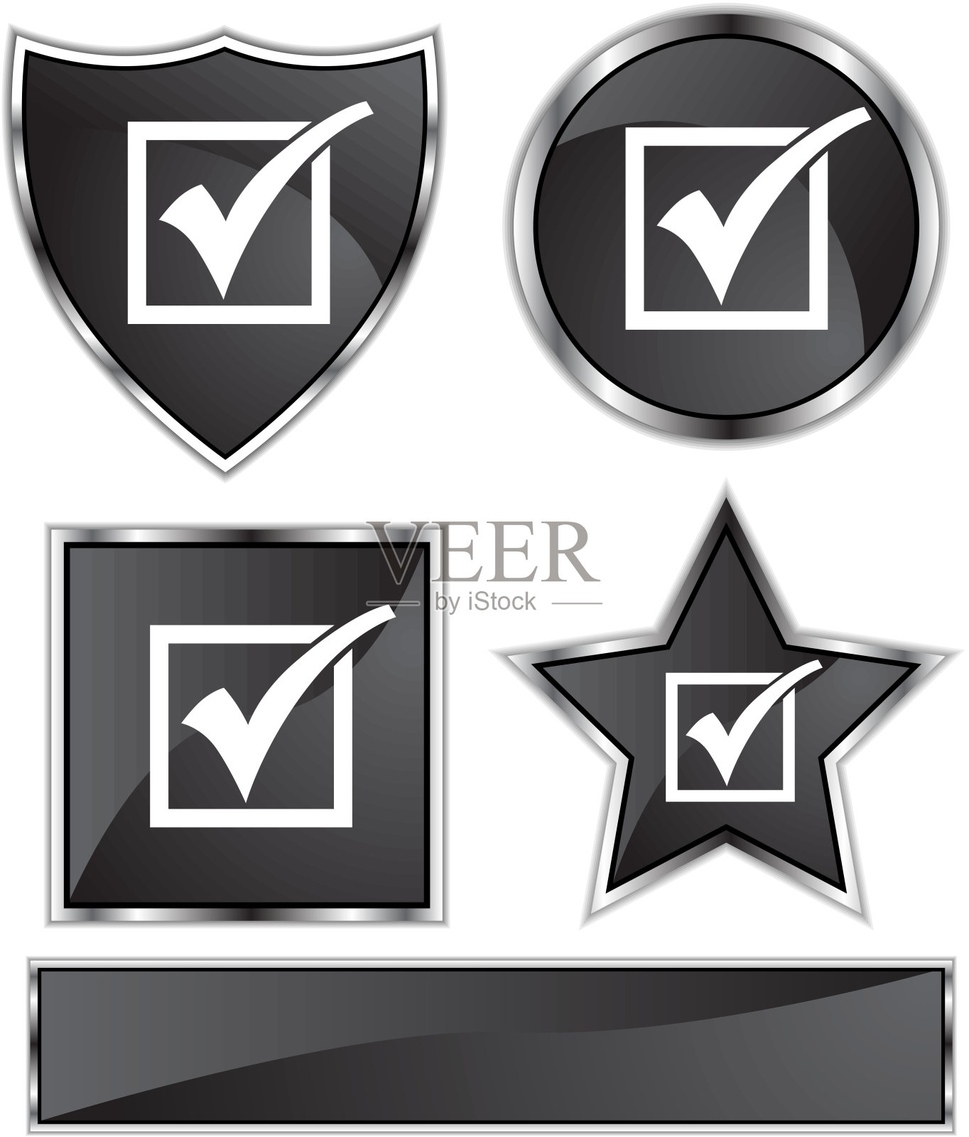 选中标记图标设计元素图片