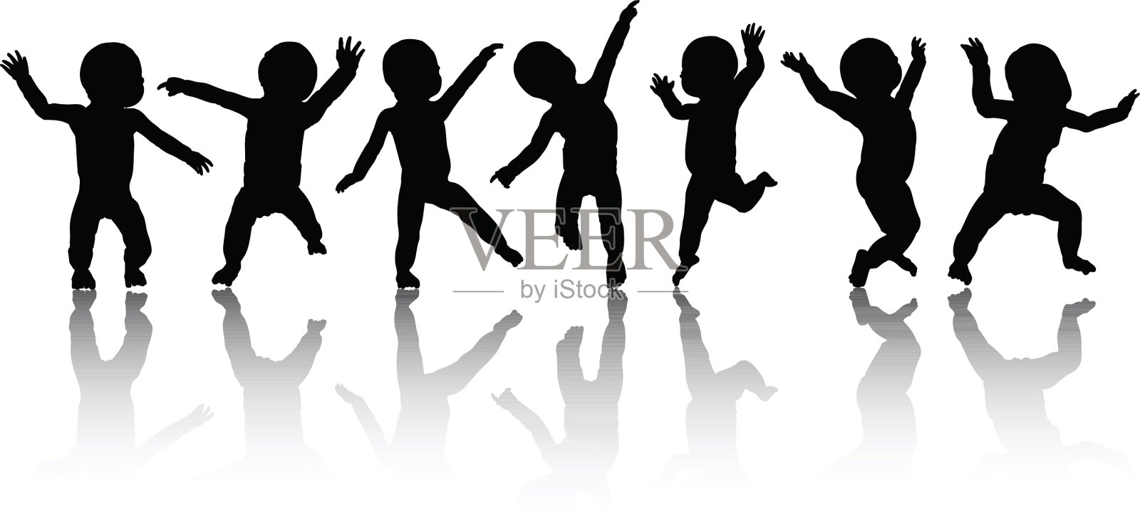 跳舞的孩子设计元素图片
