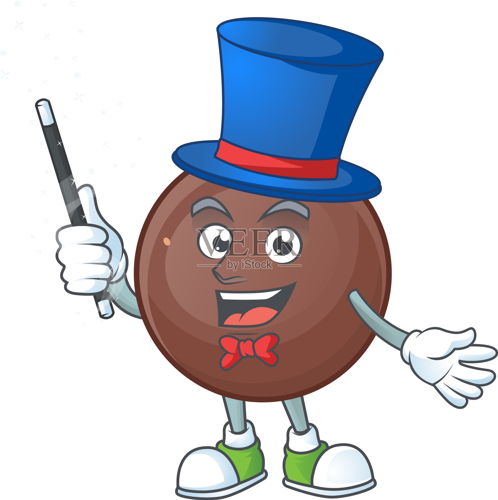 一幅巧克力球的画作为表演插画图片素材