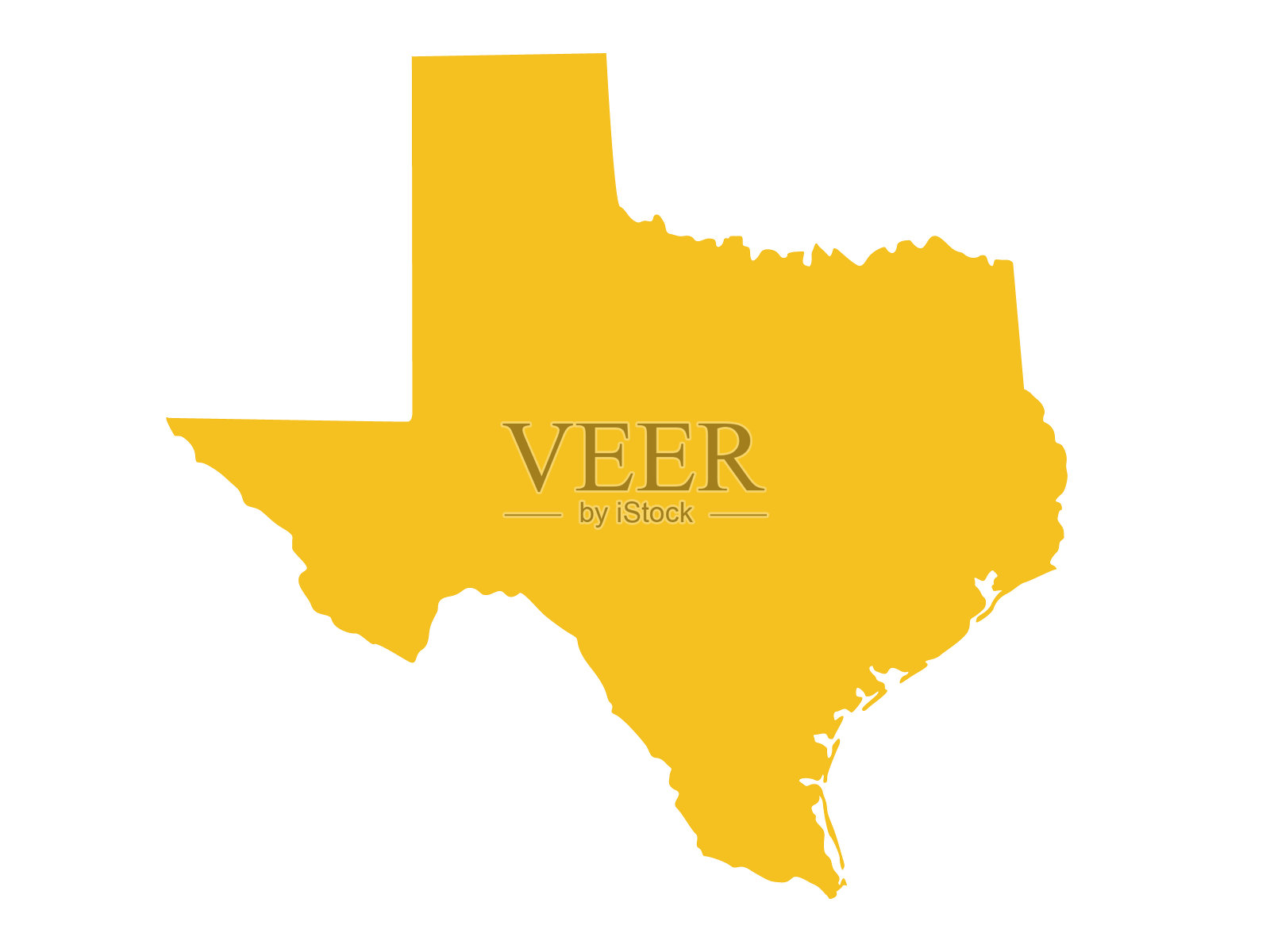 德州地图插画图片素材