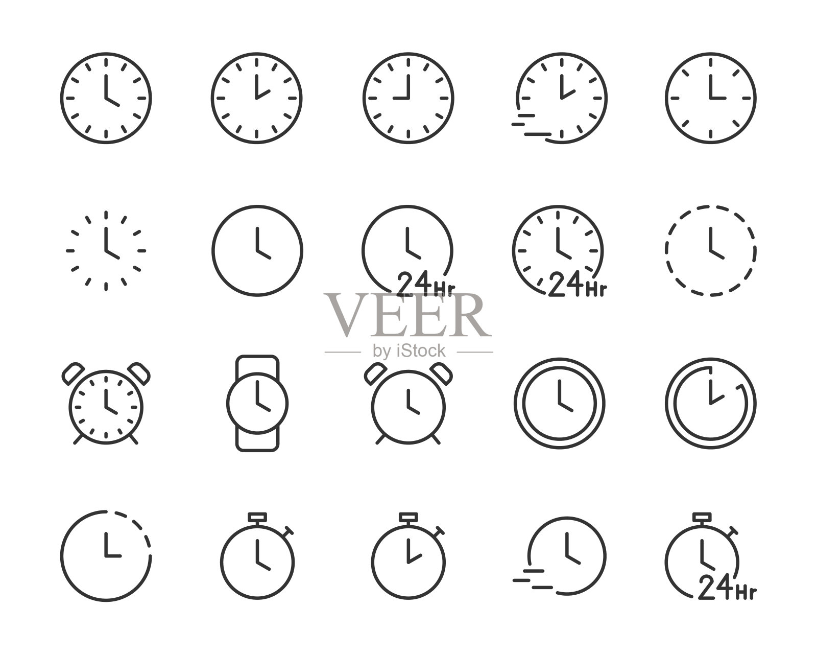 设置时间图标,时钟,hr,日,计时器,手表图标素材