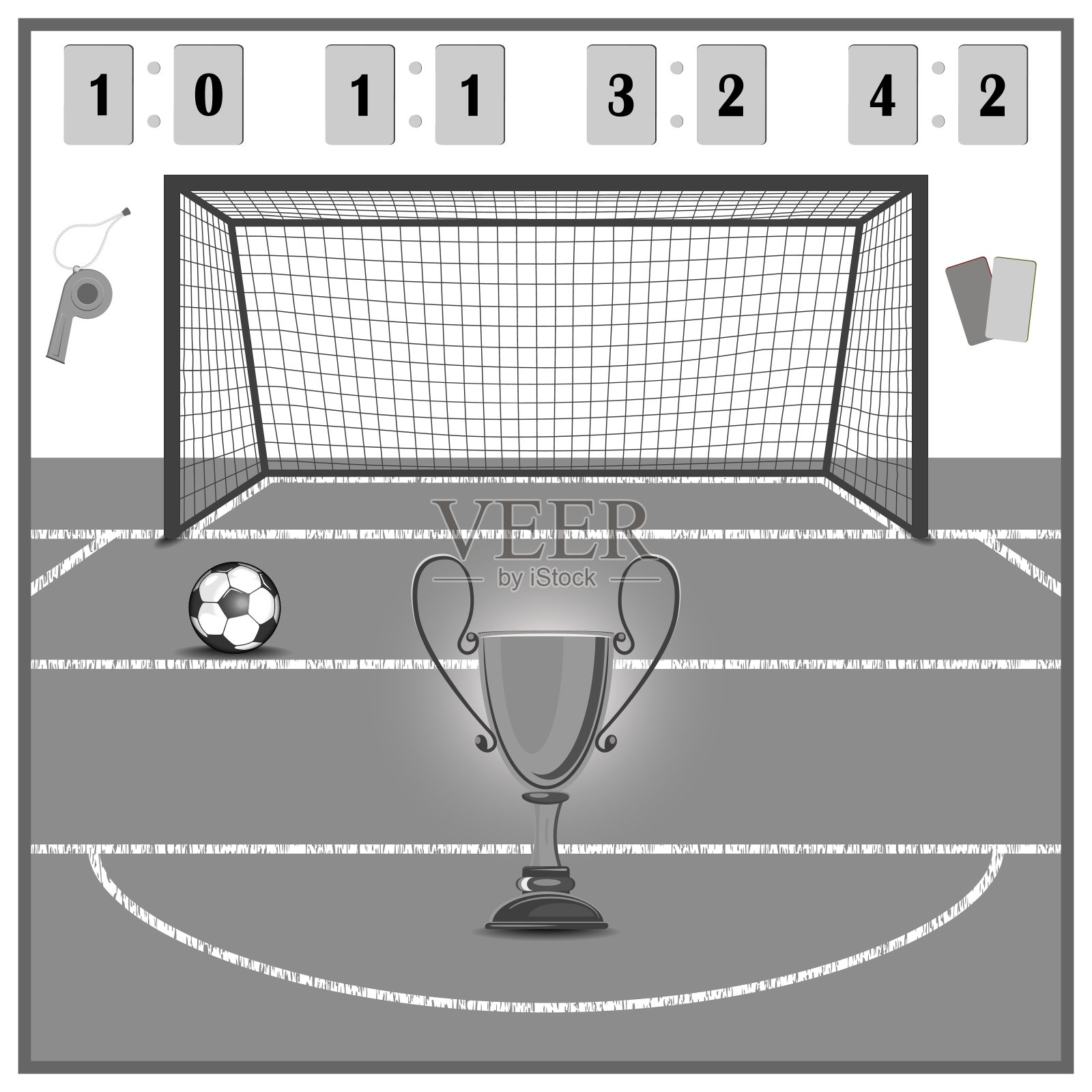 足球,团结了全世界插画图片素材