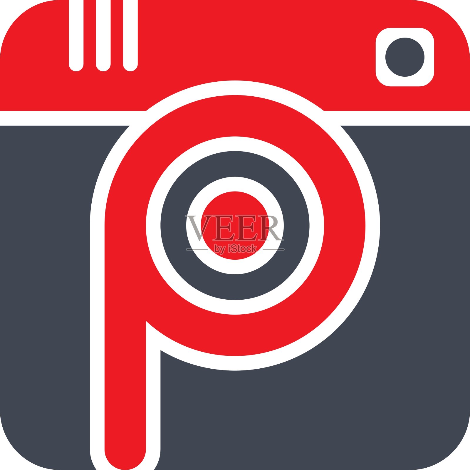 摄影主题标识图标素材