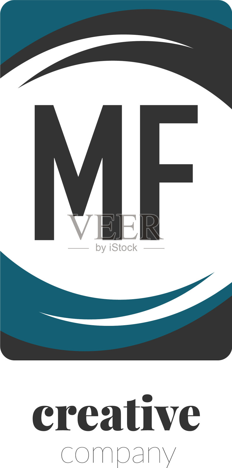 首字母mf创意抽象标志模板插画图片素材