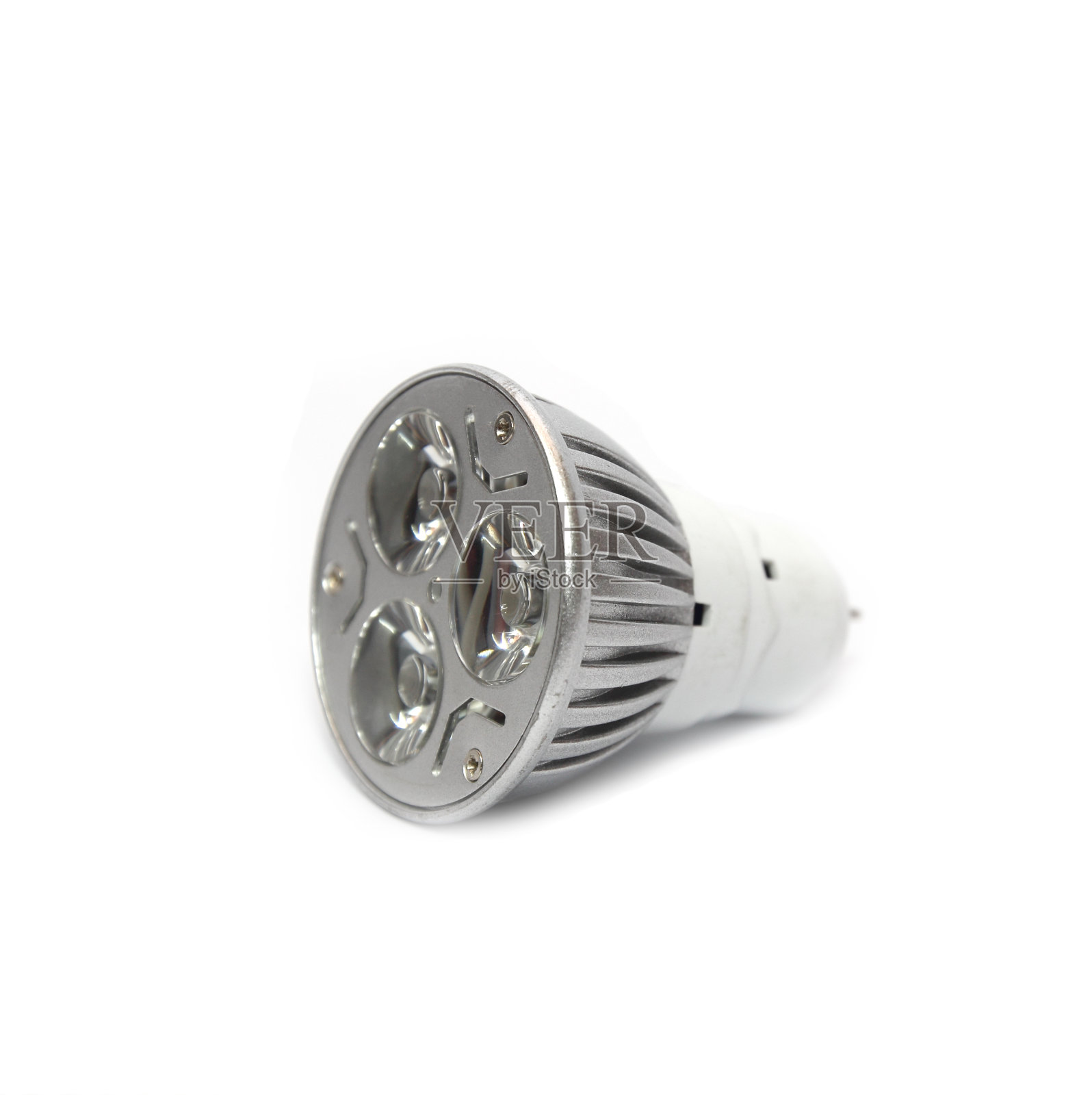 LED灯泡孤立在白色背景上照片摄影图片