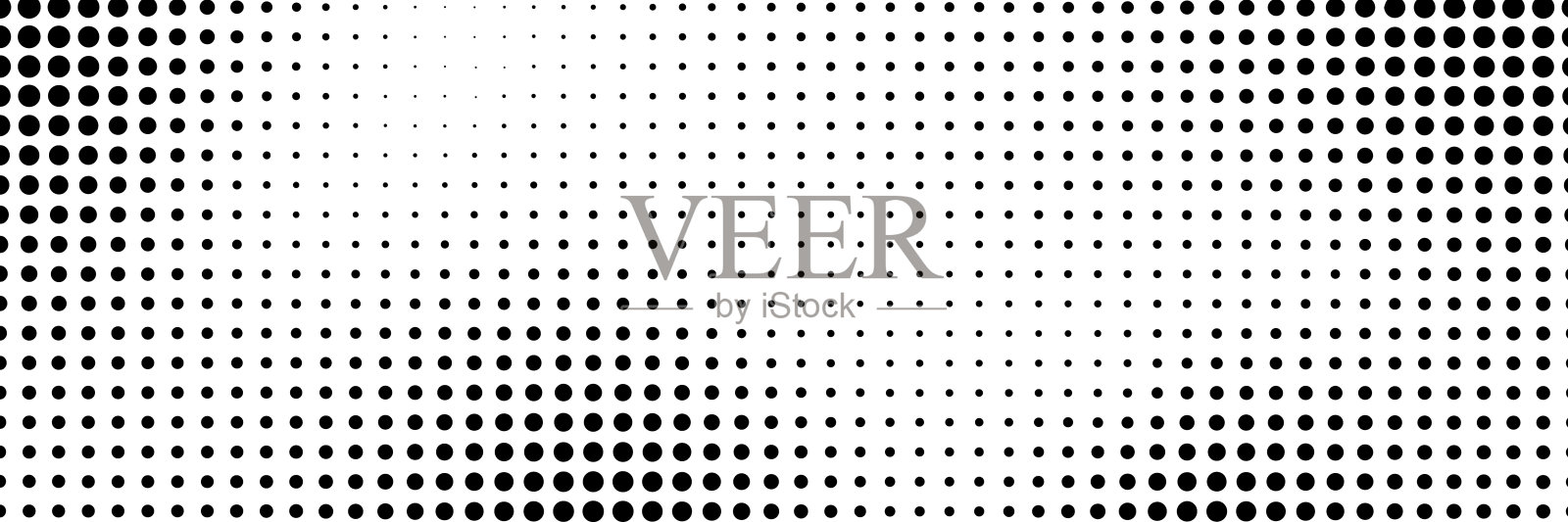 矢量背景在漫画风格与半色调梯度。复古波普艺术设计。长水平横幅插画图片素材