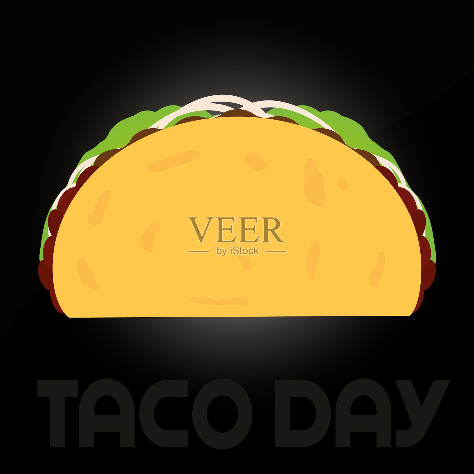 塔可天海报插画图片素材